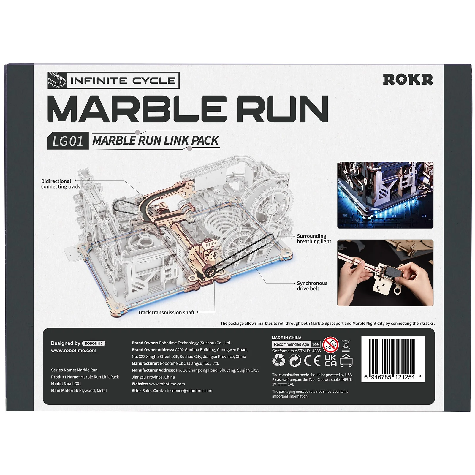 Robotime Marble Night City / Spaceport Link Pack LG01 - Image 3
