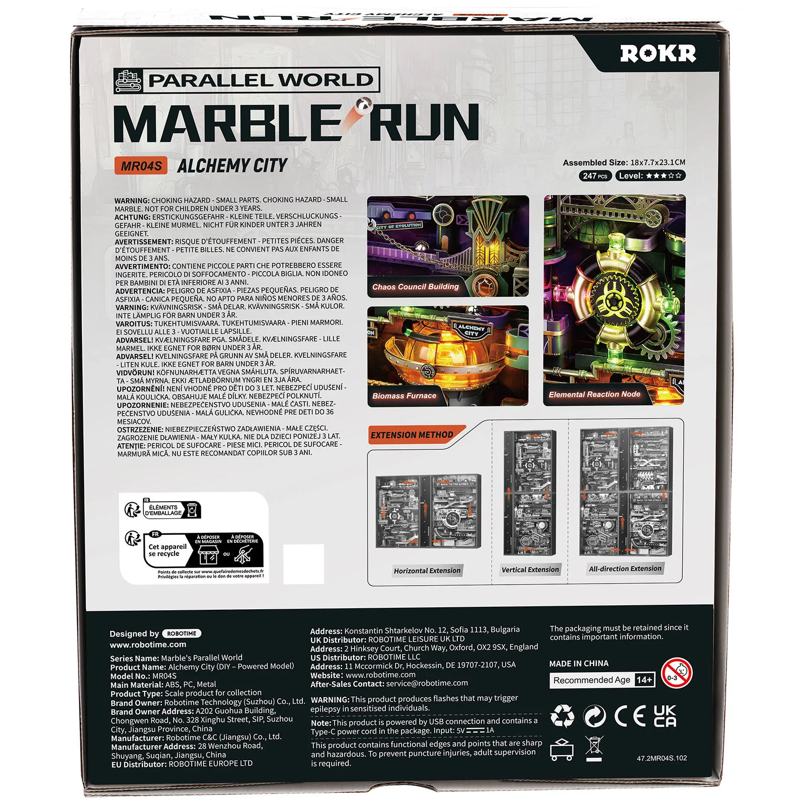 Robotime Marble Run Alchemy City MR04S - Image 3