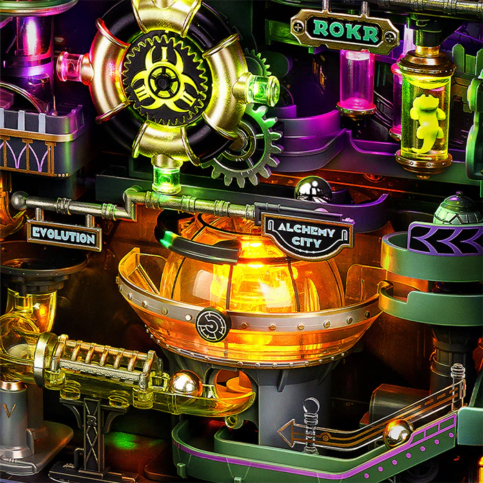 Robotime Marble Run Alchemy City MR04S - Image 5