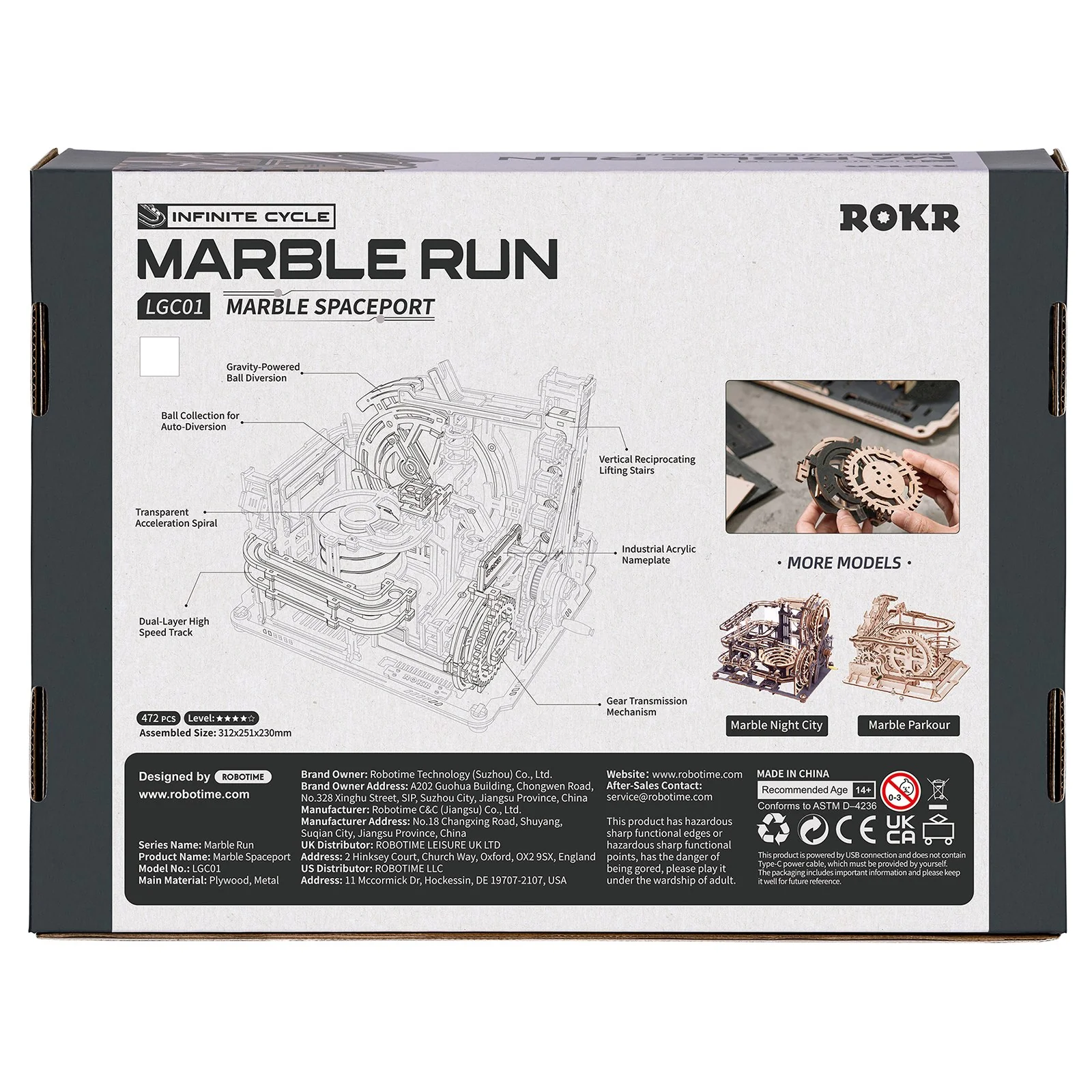 Robotime Marble Spaceport LGC01 - Image 3