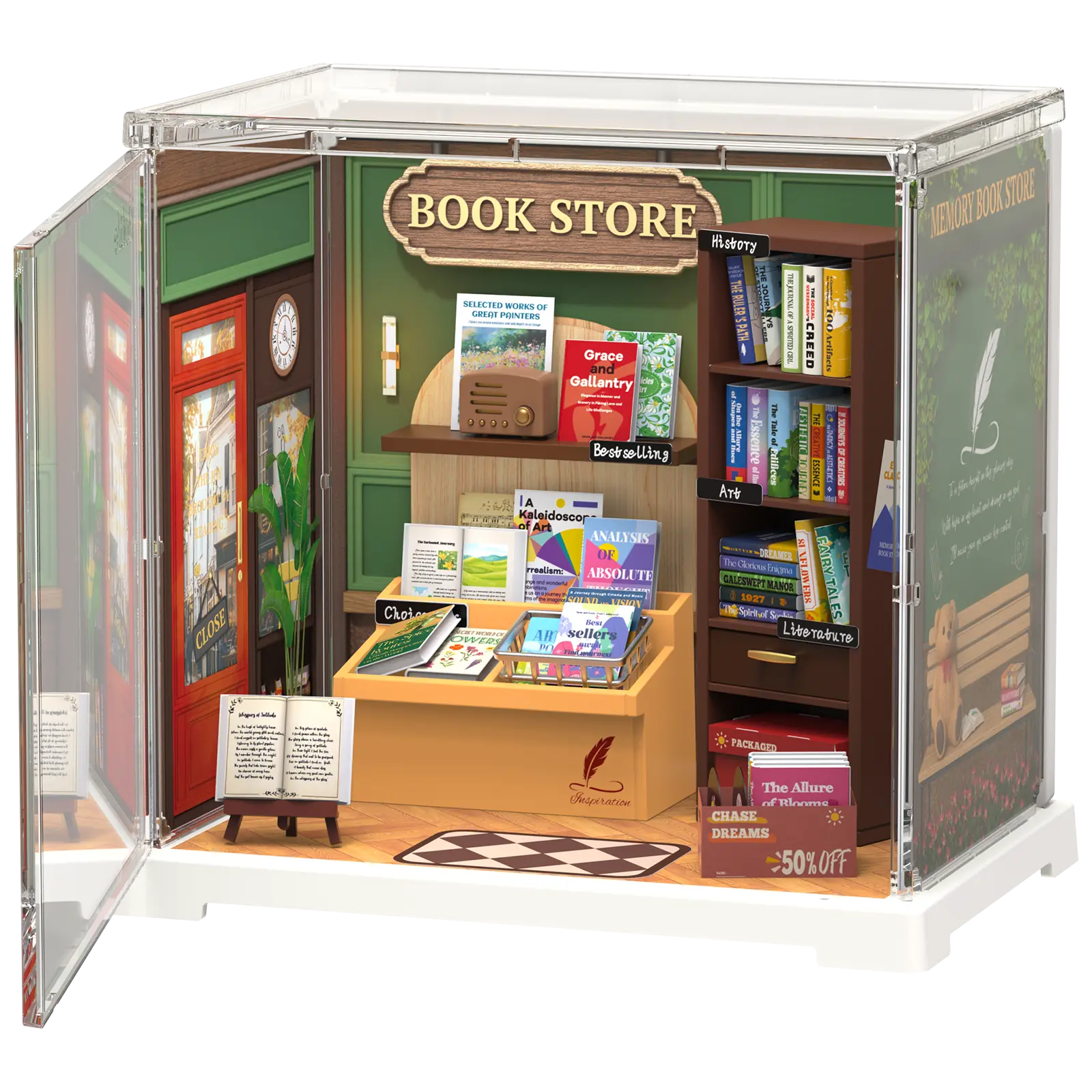 Robotime Memory Book Store DWS04B