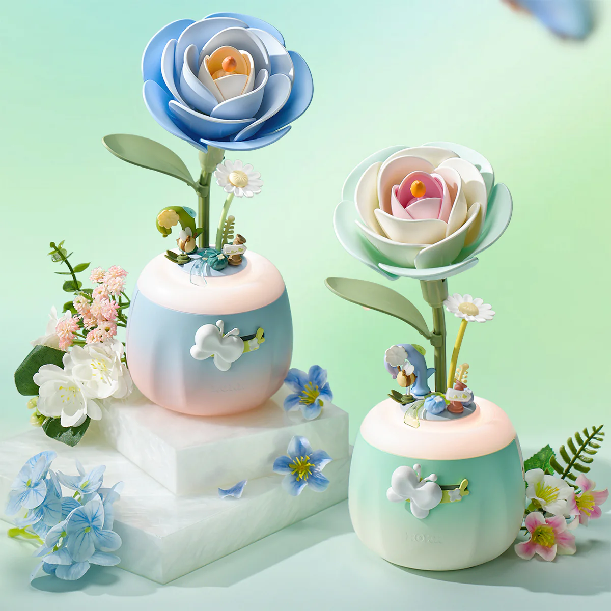 Robotime Minty Camellia Lamp AF02S - Image 7