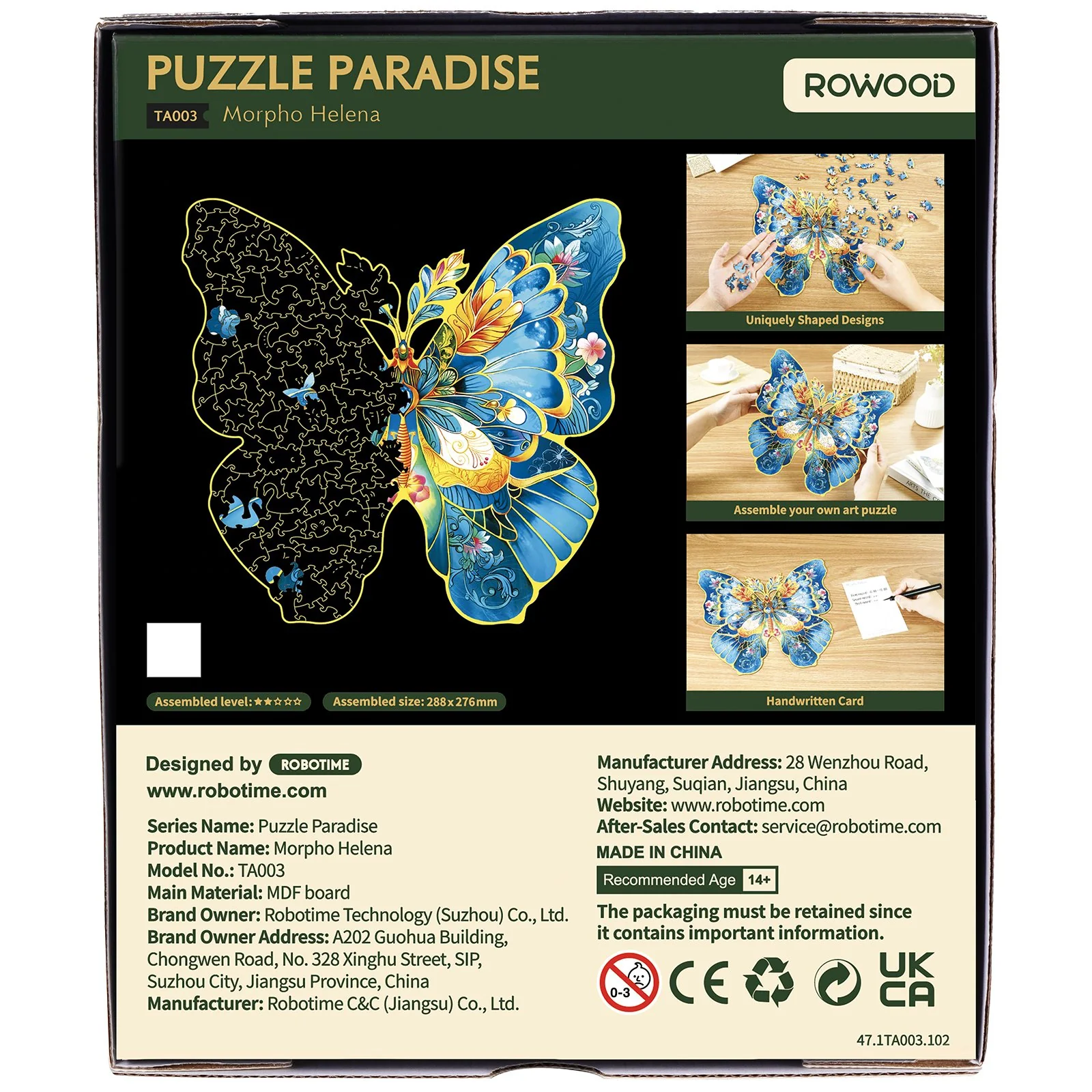 Robotime Morpho Helena TA003 - Image 3