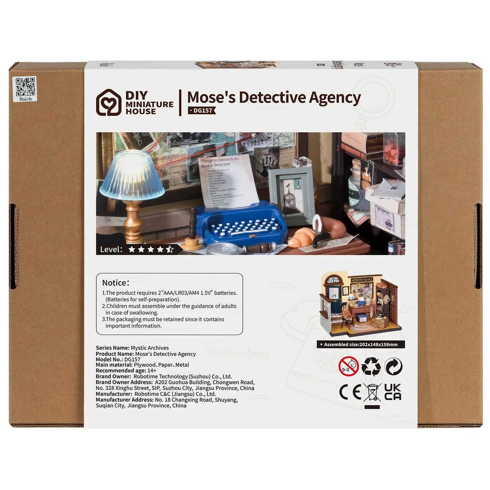 Robotime Mose's Detective Agency DG157 - Image 3