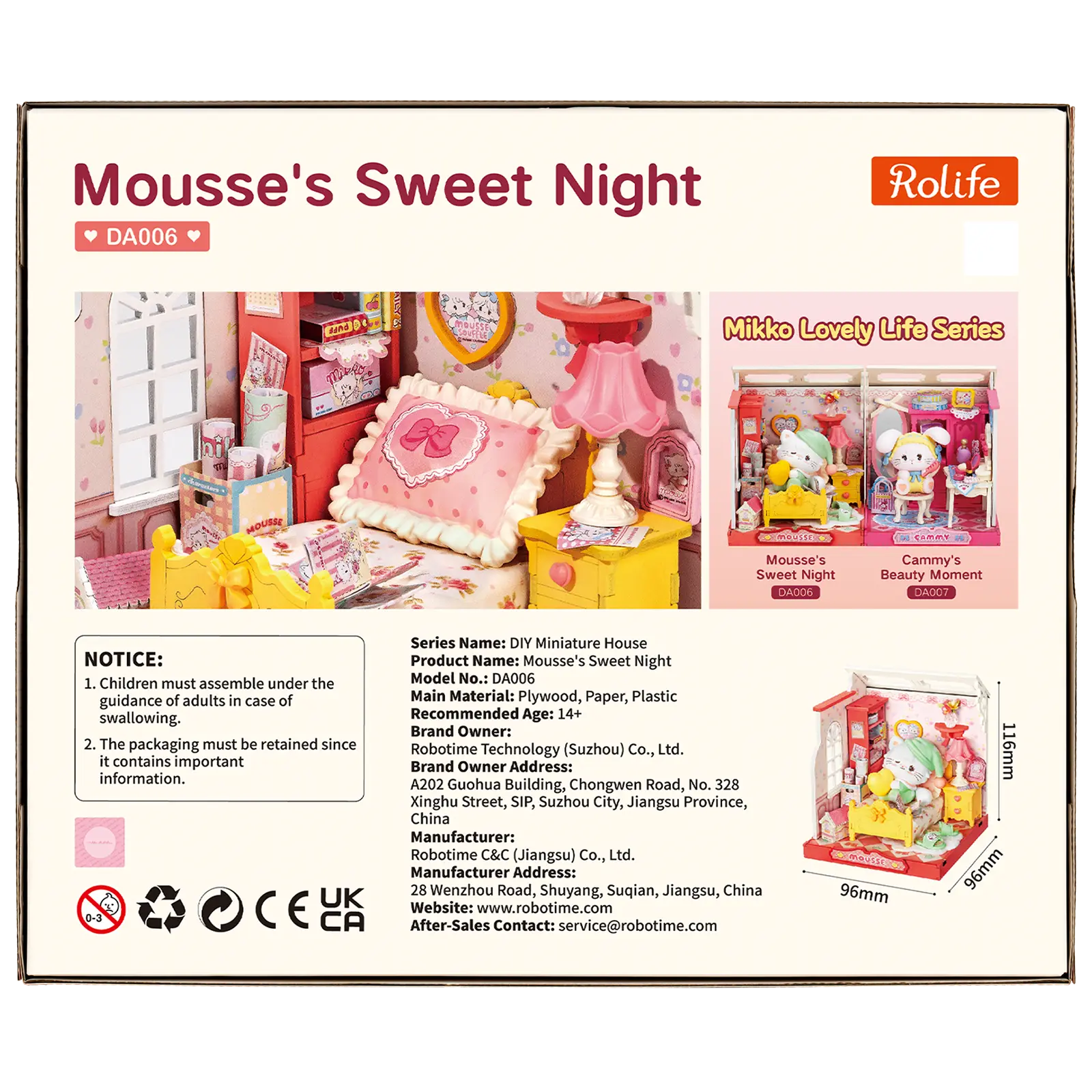 Robotime Mousse's Sweet Night DA006 - Image 3