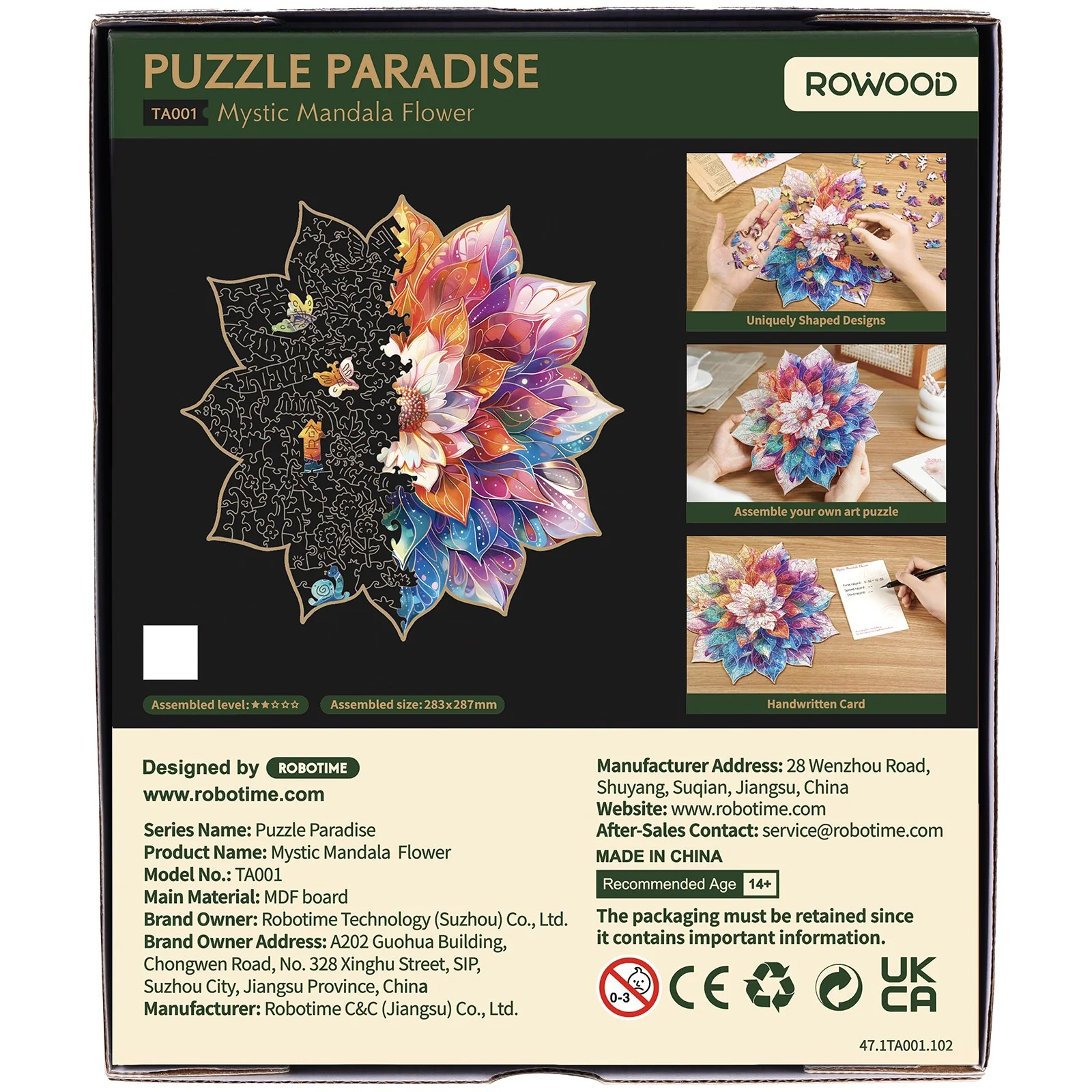 Robotime Mystic Mandala Flower TA001 - Image 3