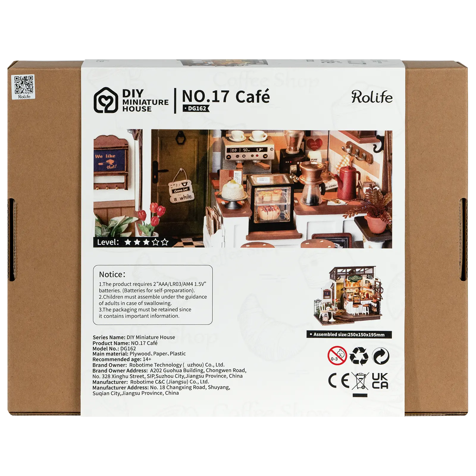 Robotime No.17 Slow Life Café DG162 - Image 3