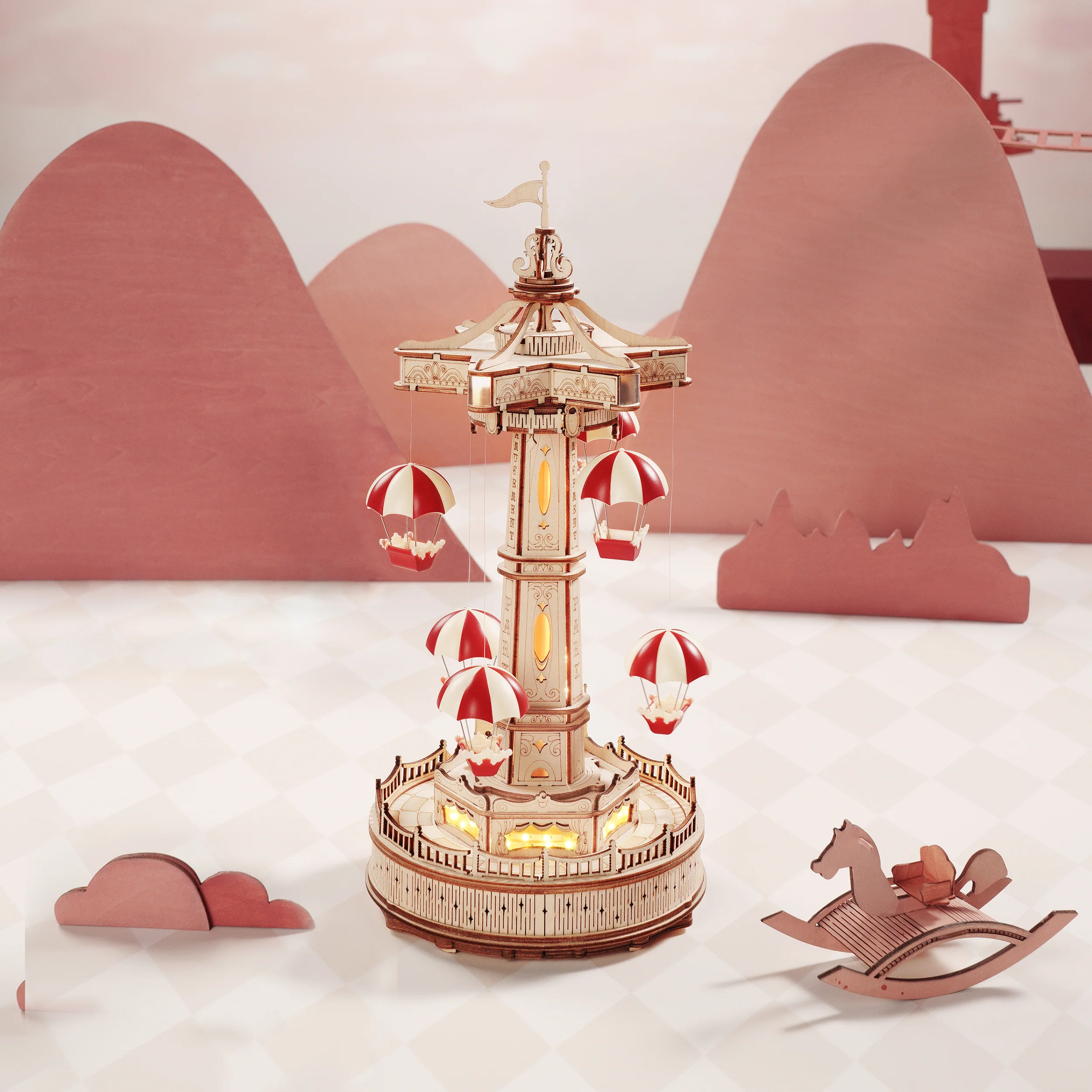 Robotime Parachute Tower EA01 - Image 4