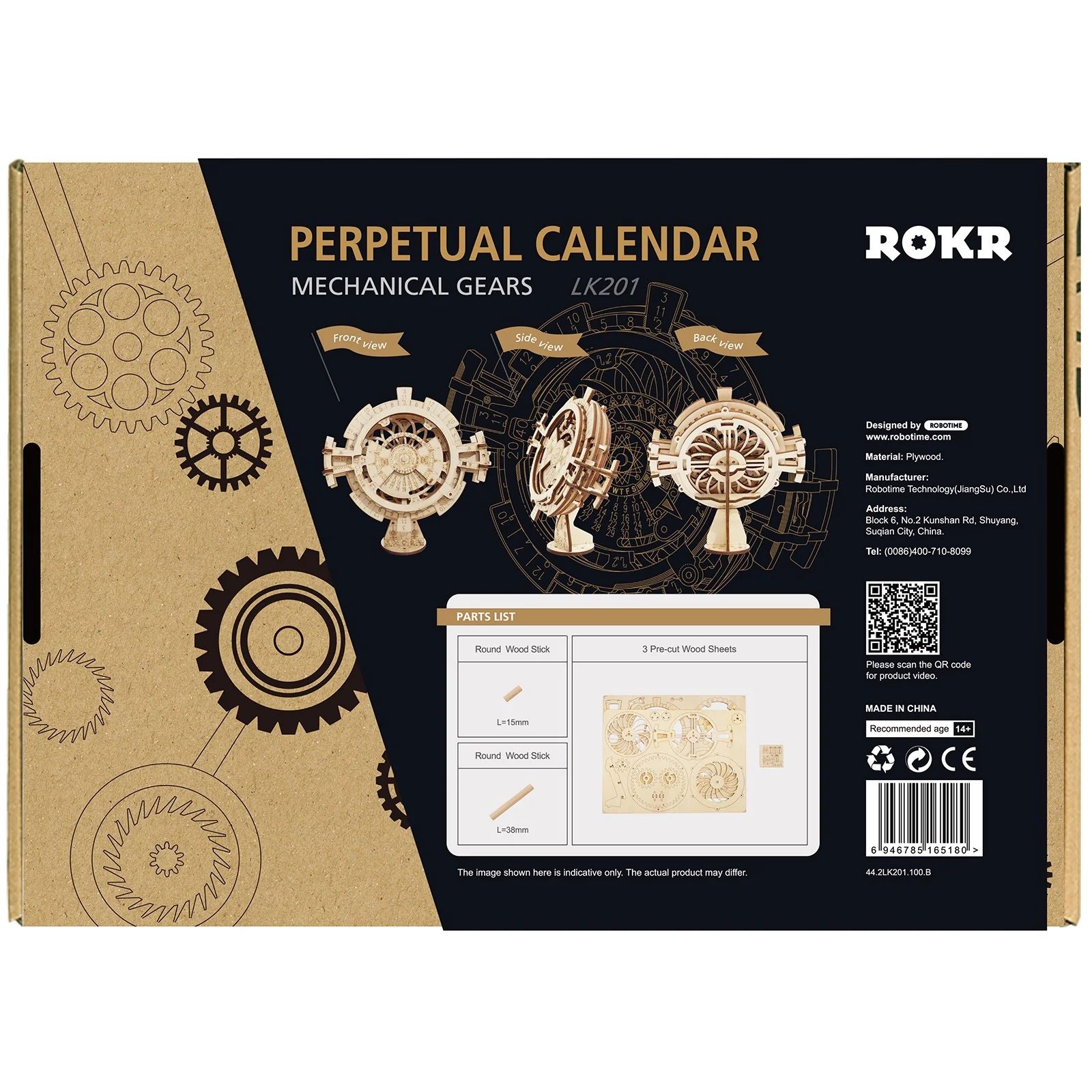 Robotime Perpetual Calendar LK201 - Image 3