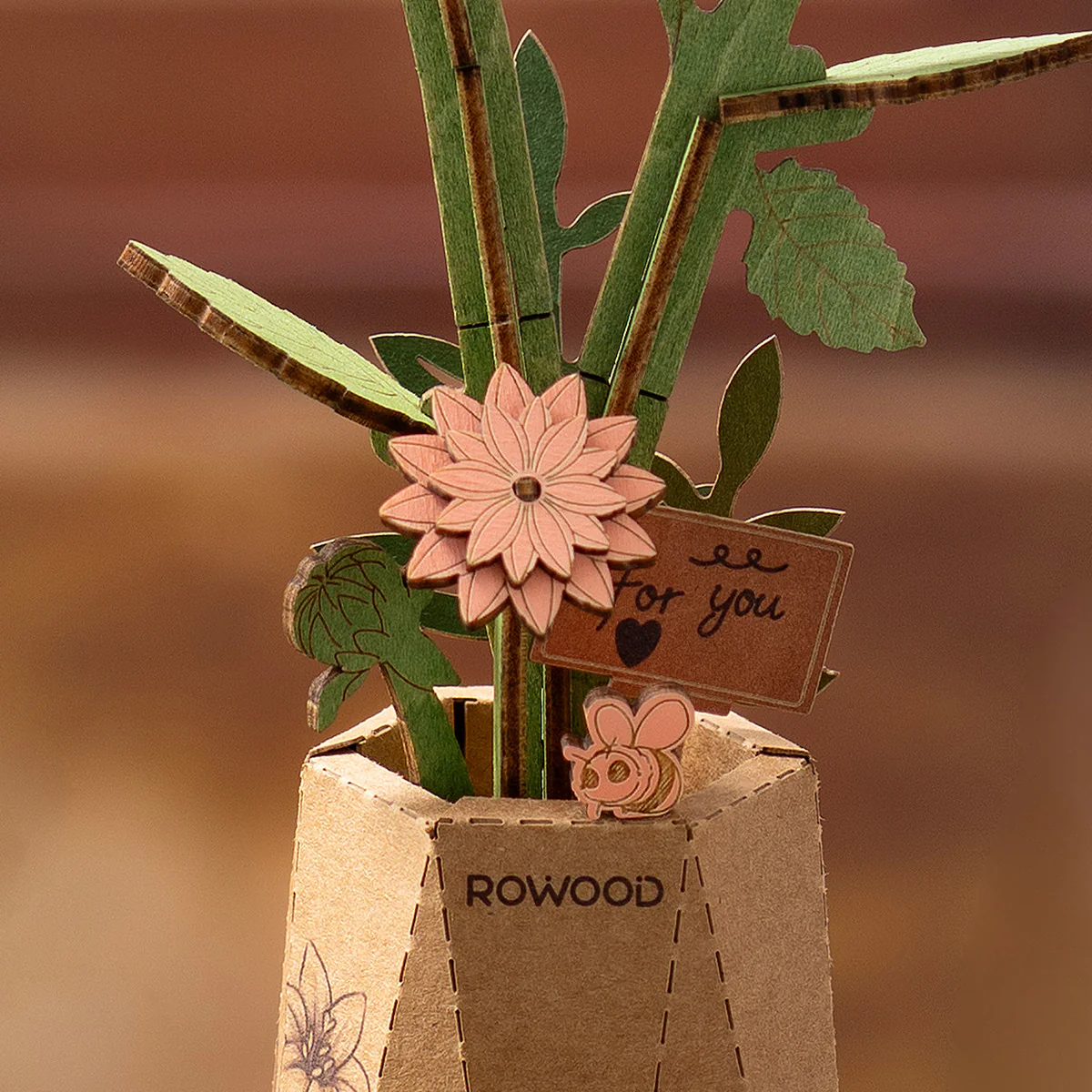 Robotime Pink Dahlia / Roze Dahlia TW131 - Image 5