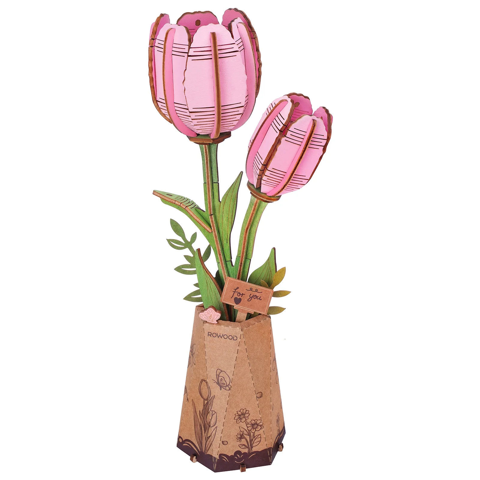 Robotime Pink Tulip / Roze Tulp TW082