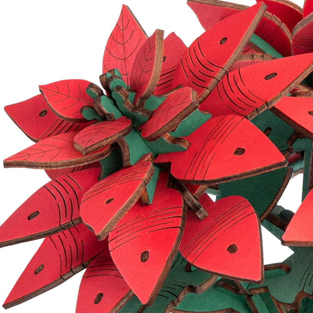Robotime Kerstster (Poinsettia) TF001 - Image 4
