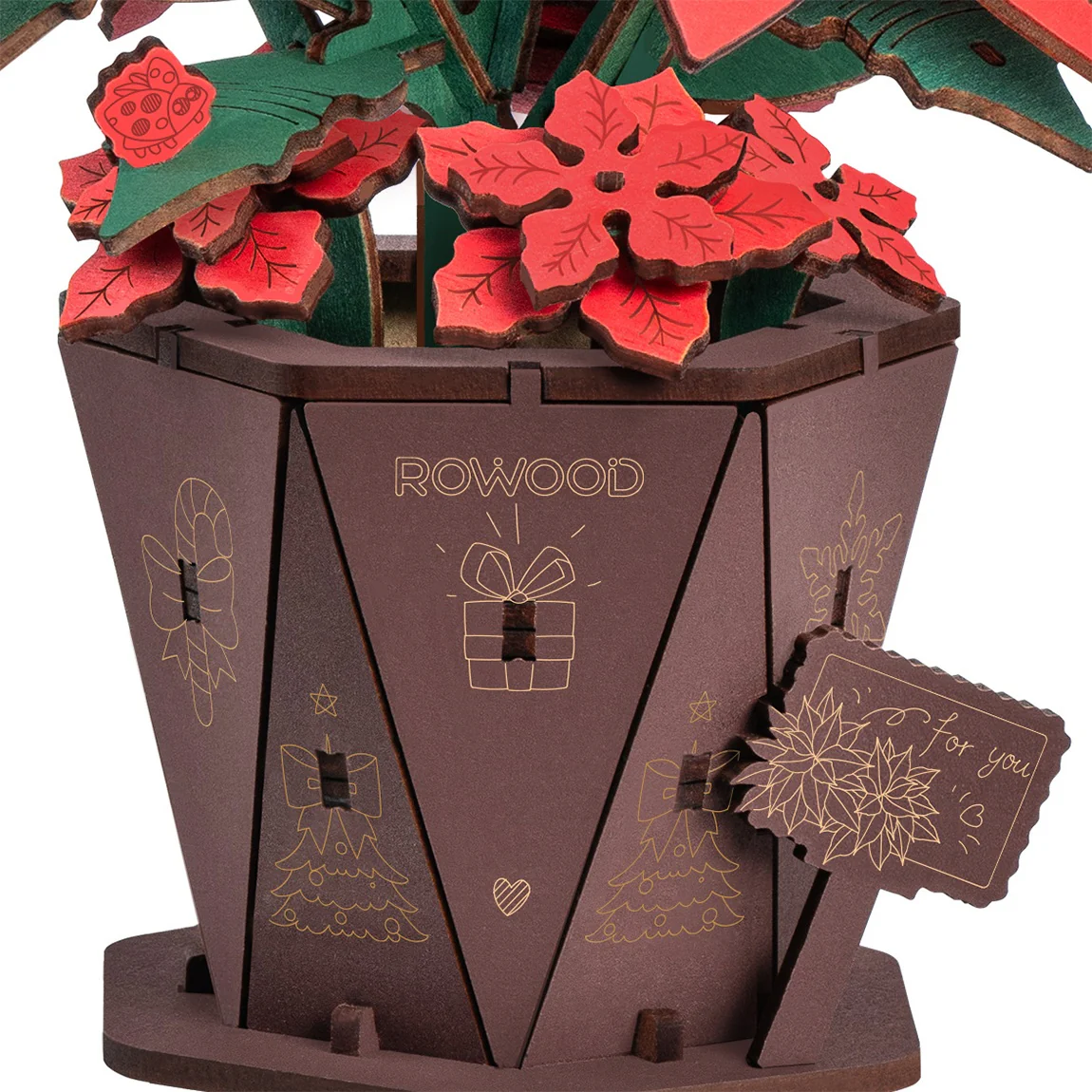 Robotime Kerstster (Poinsettia) TF001 - Image 5