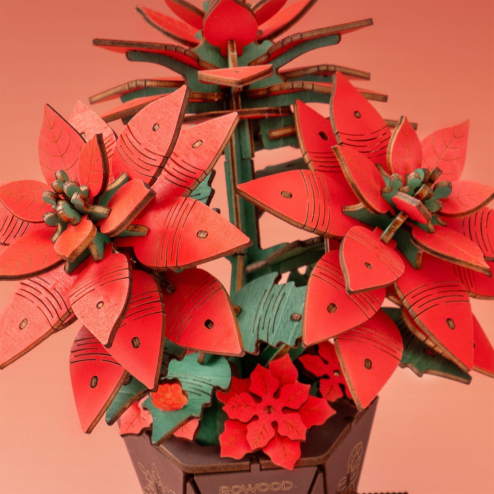 Robotime Kerstster (Poinsettia) TF001 - Image 6