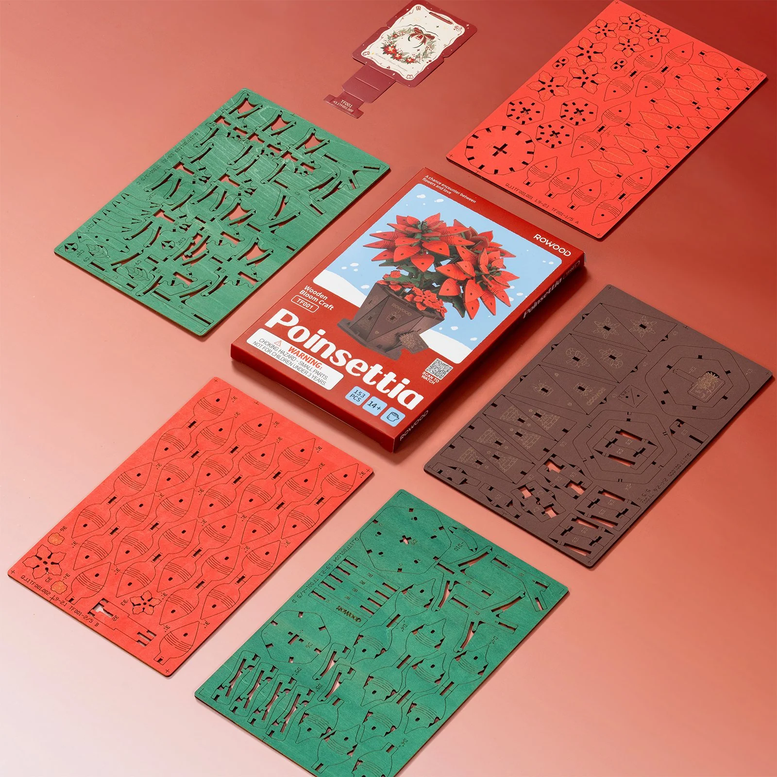 Robotime Kerstster (Poinsettia) TF001 - Image 8