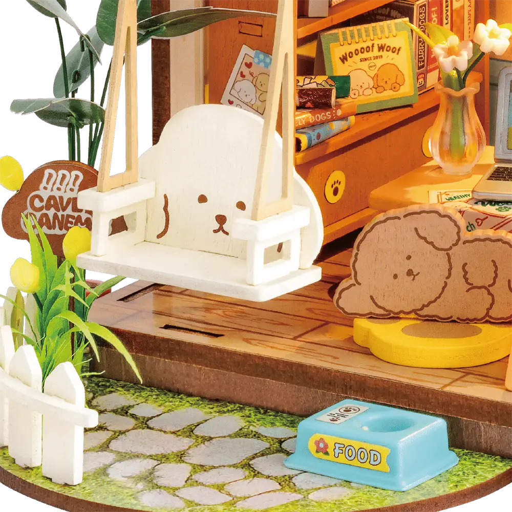 Robotime Puppy's Cozy Villa DG169 - Image 4
