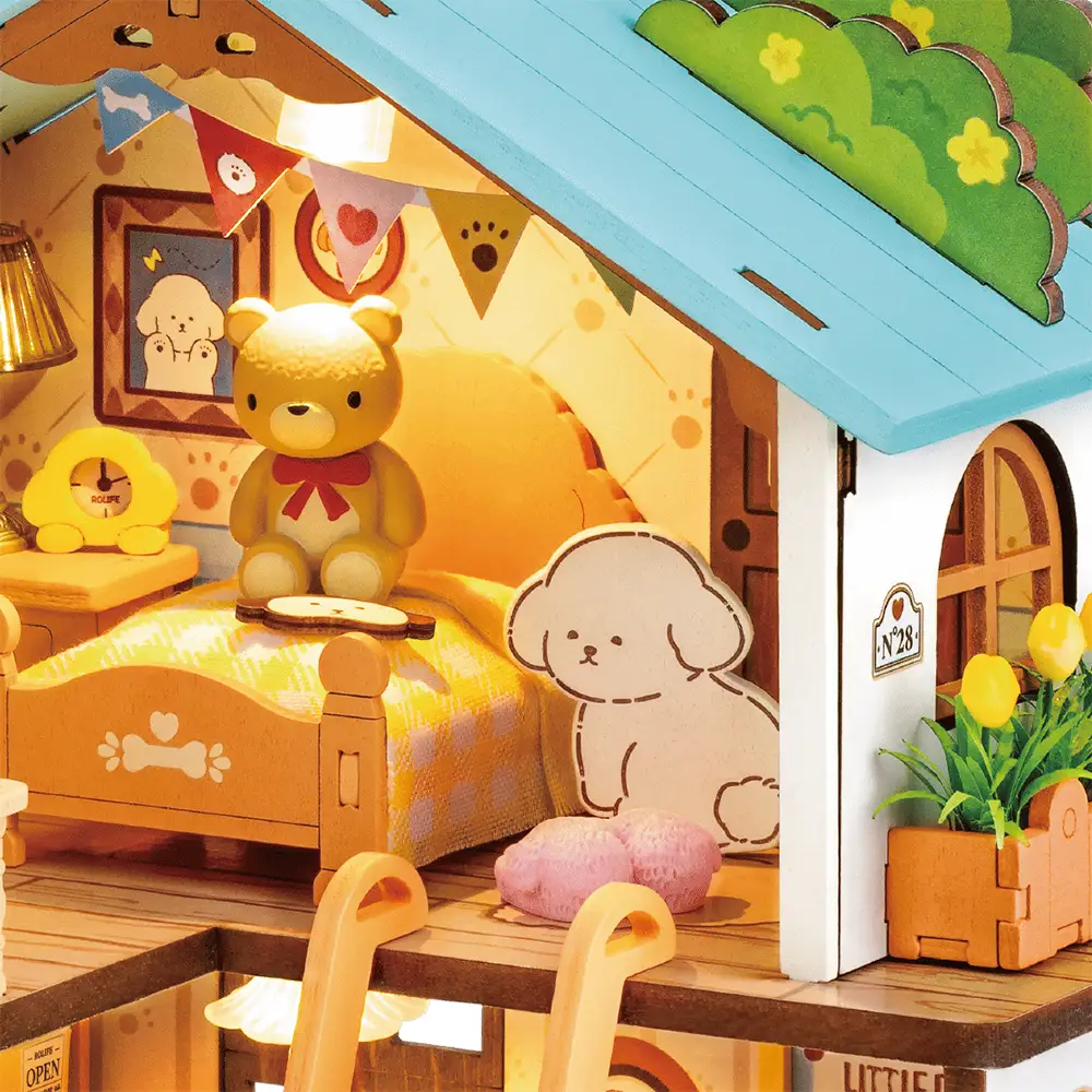 Robotime Puppy's Cozy Villa DG169 - Image 5