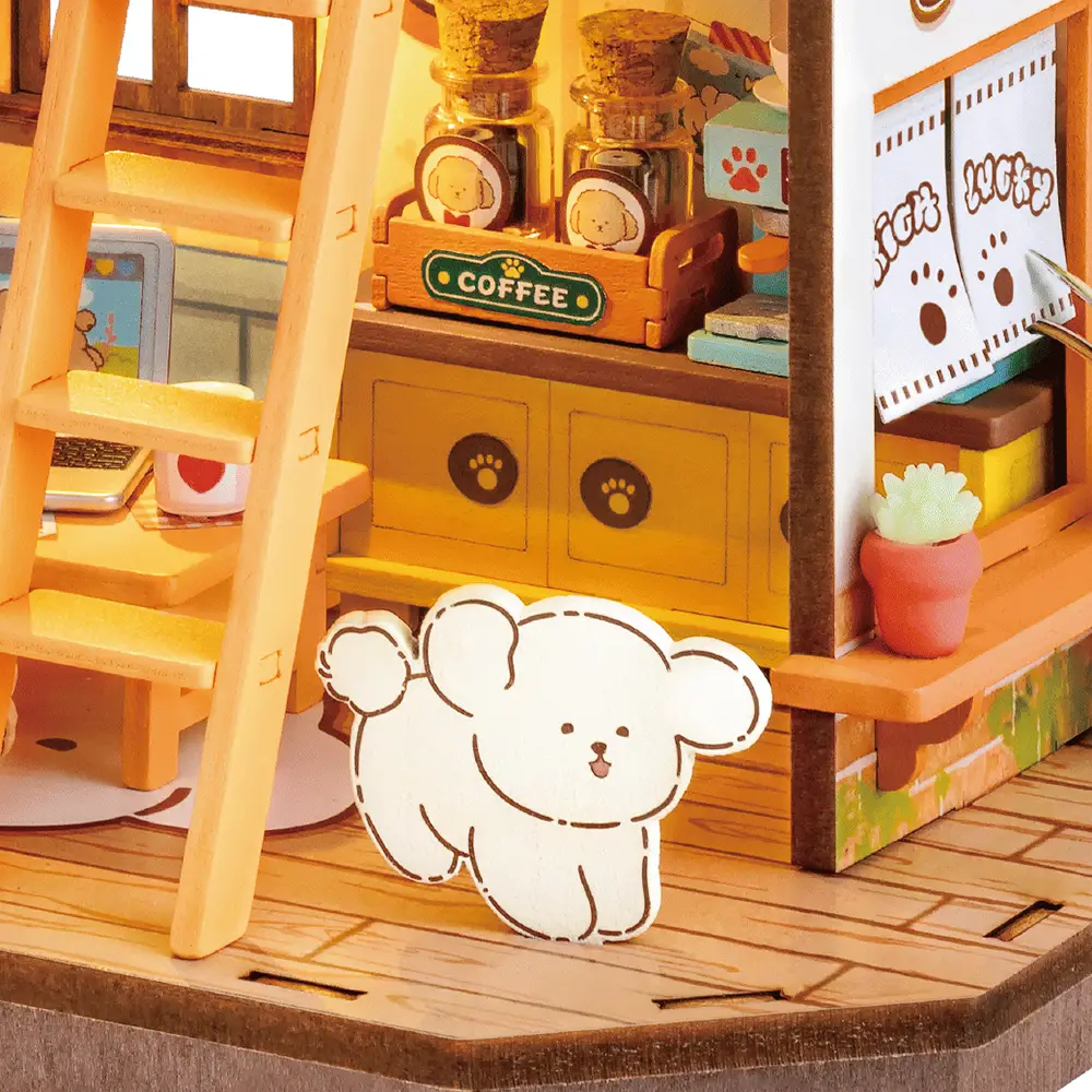 Robotime Puppy's Cozy Villa DG169 - Image 6