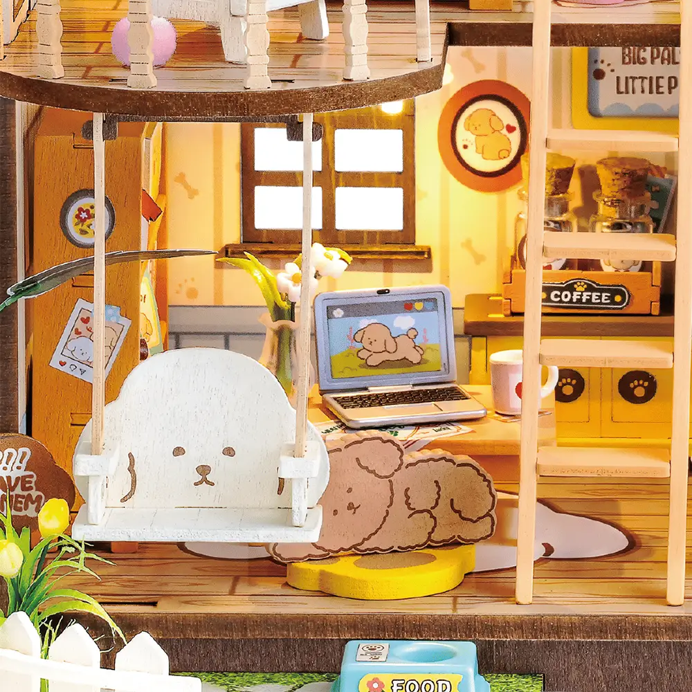 Robotime Puppy's Cozy Villa DG169 - Image 7