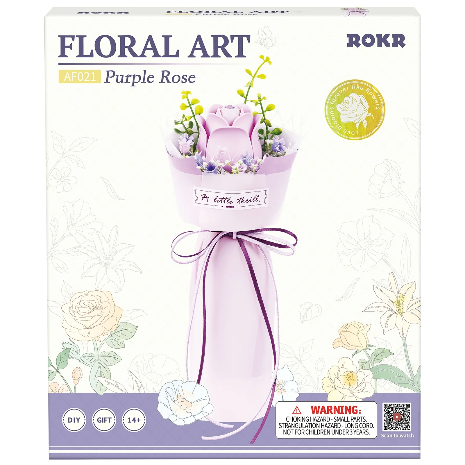 Robotime Purple Rose AF021 - Image 2