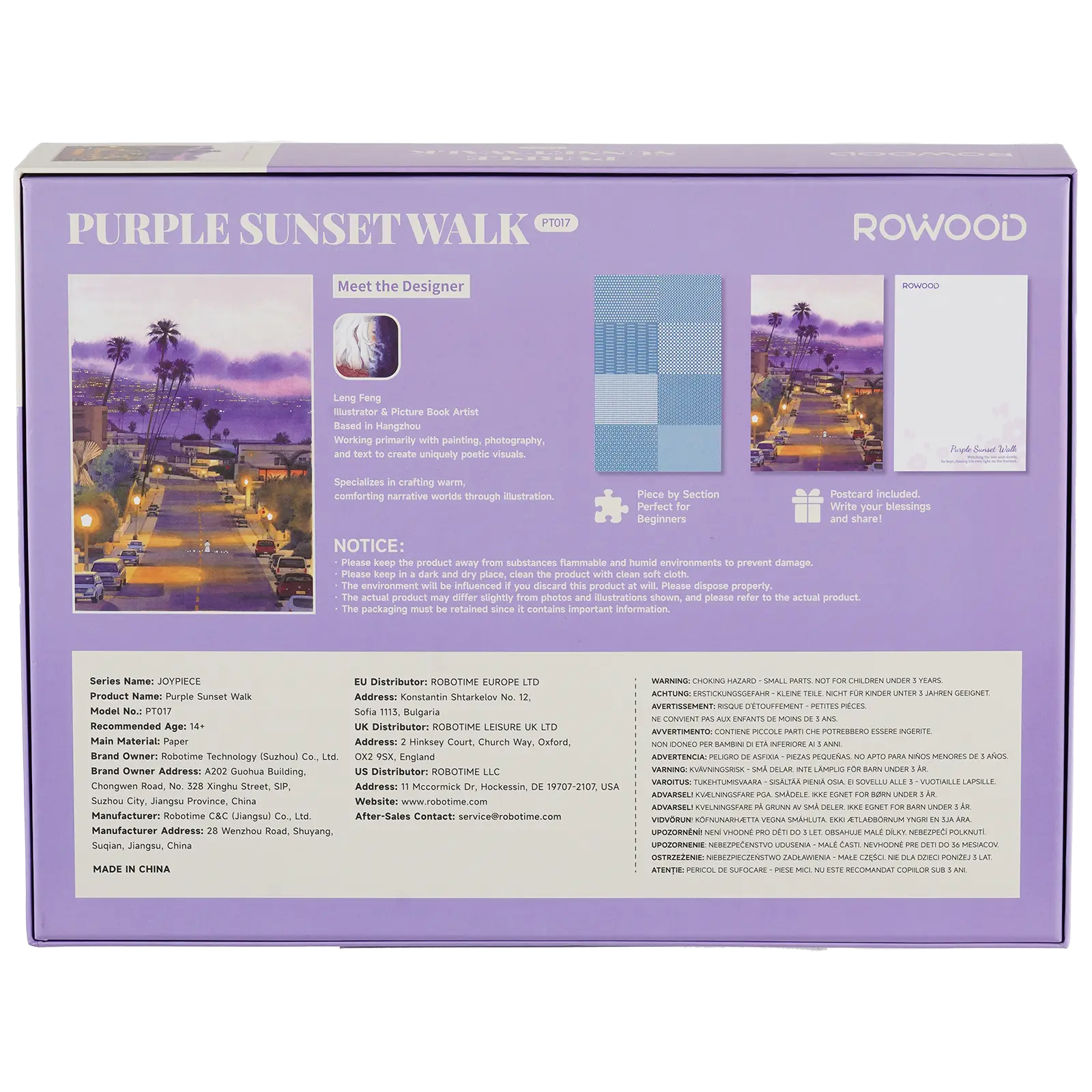 Robotime Purple Sunset Walk PT017 - Image 2