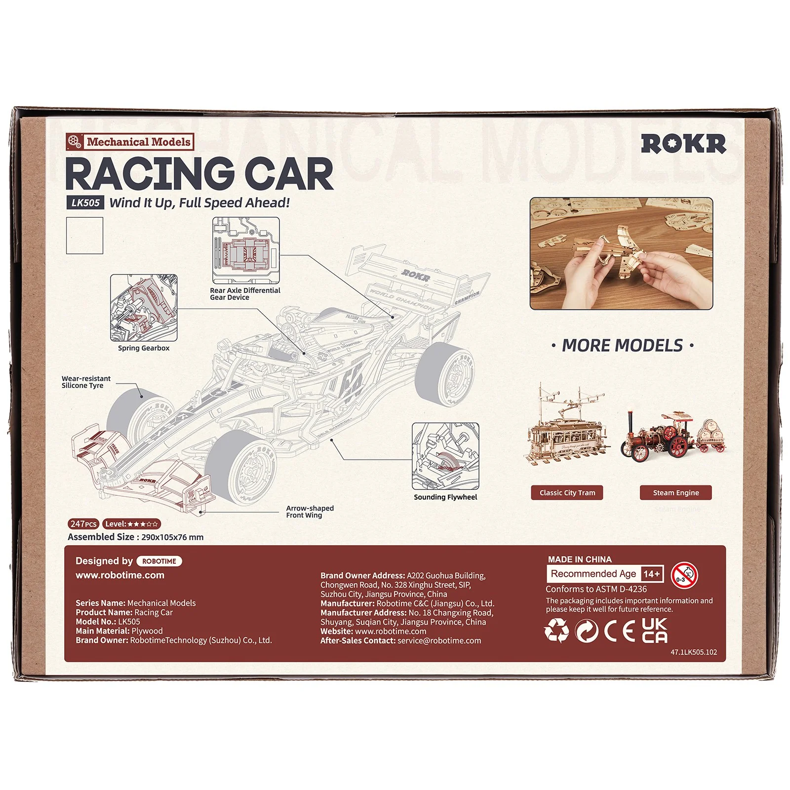 Robotime Racing Car LK505 - Image 3