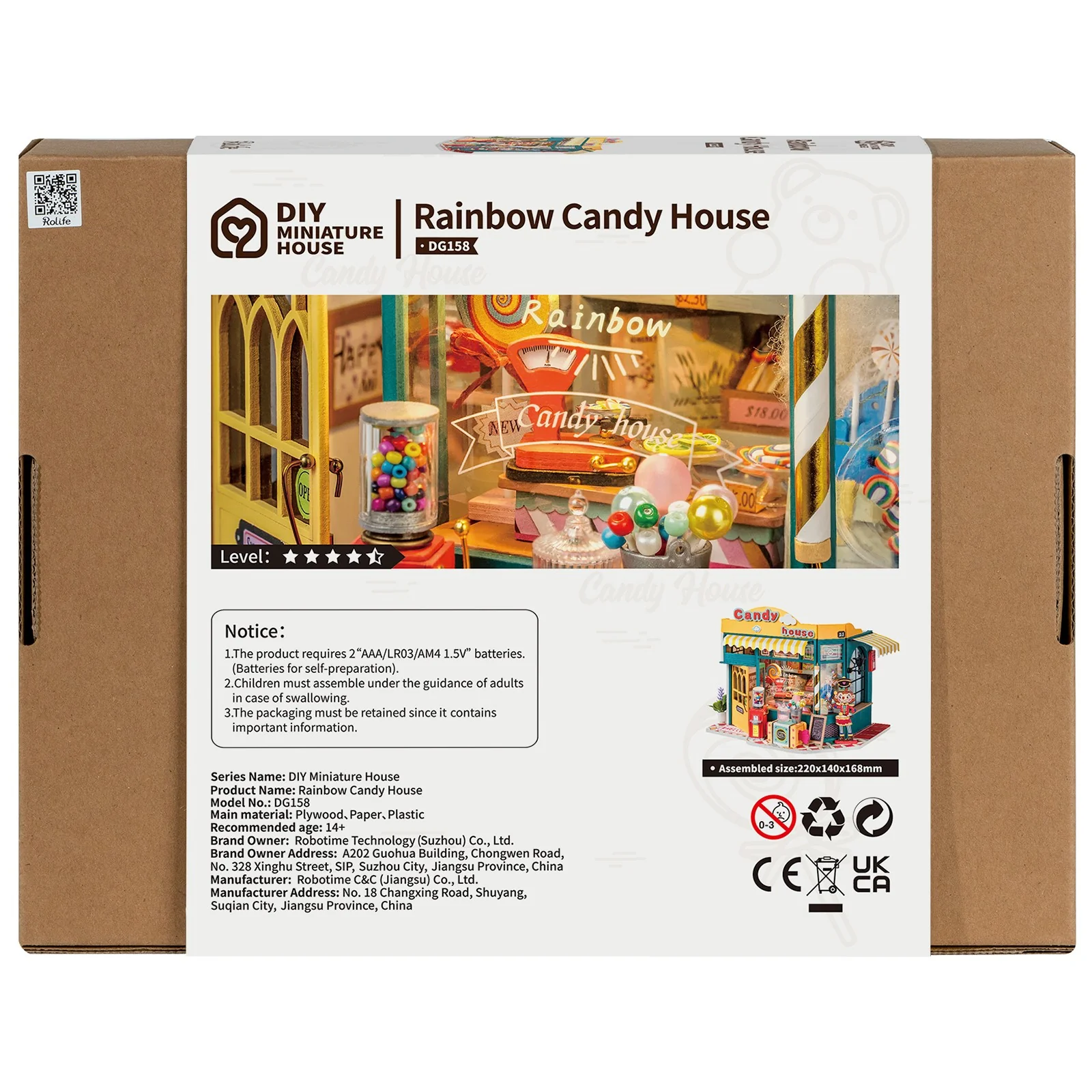 Robotime Rainbow Candy House DG158 - Image 3