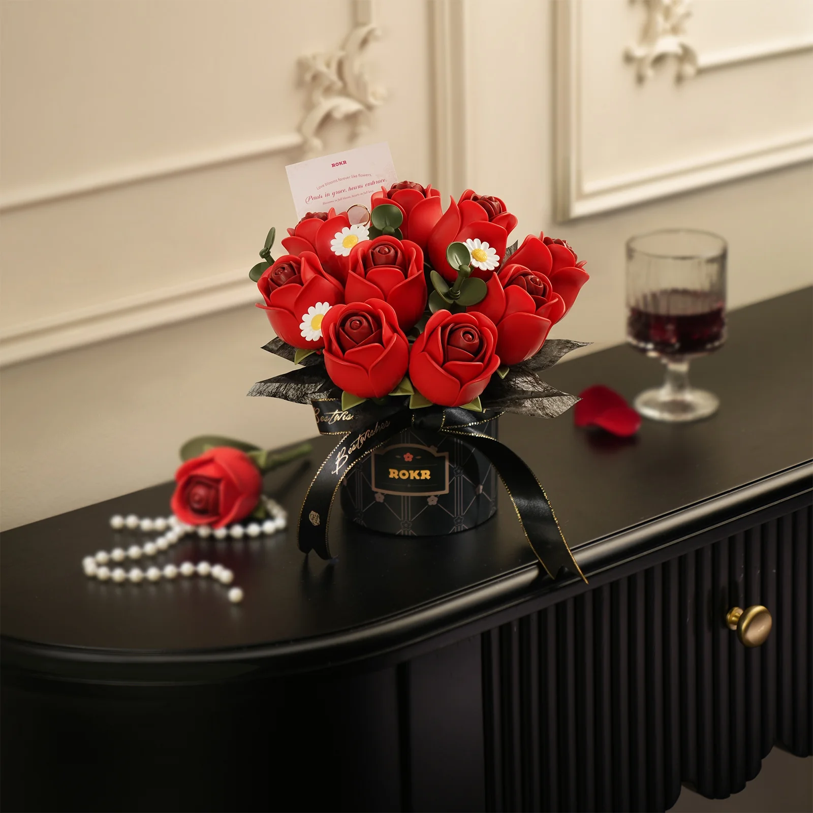 Robotime Red Rose Bouquet AF02J - Image 5