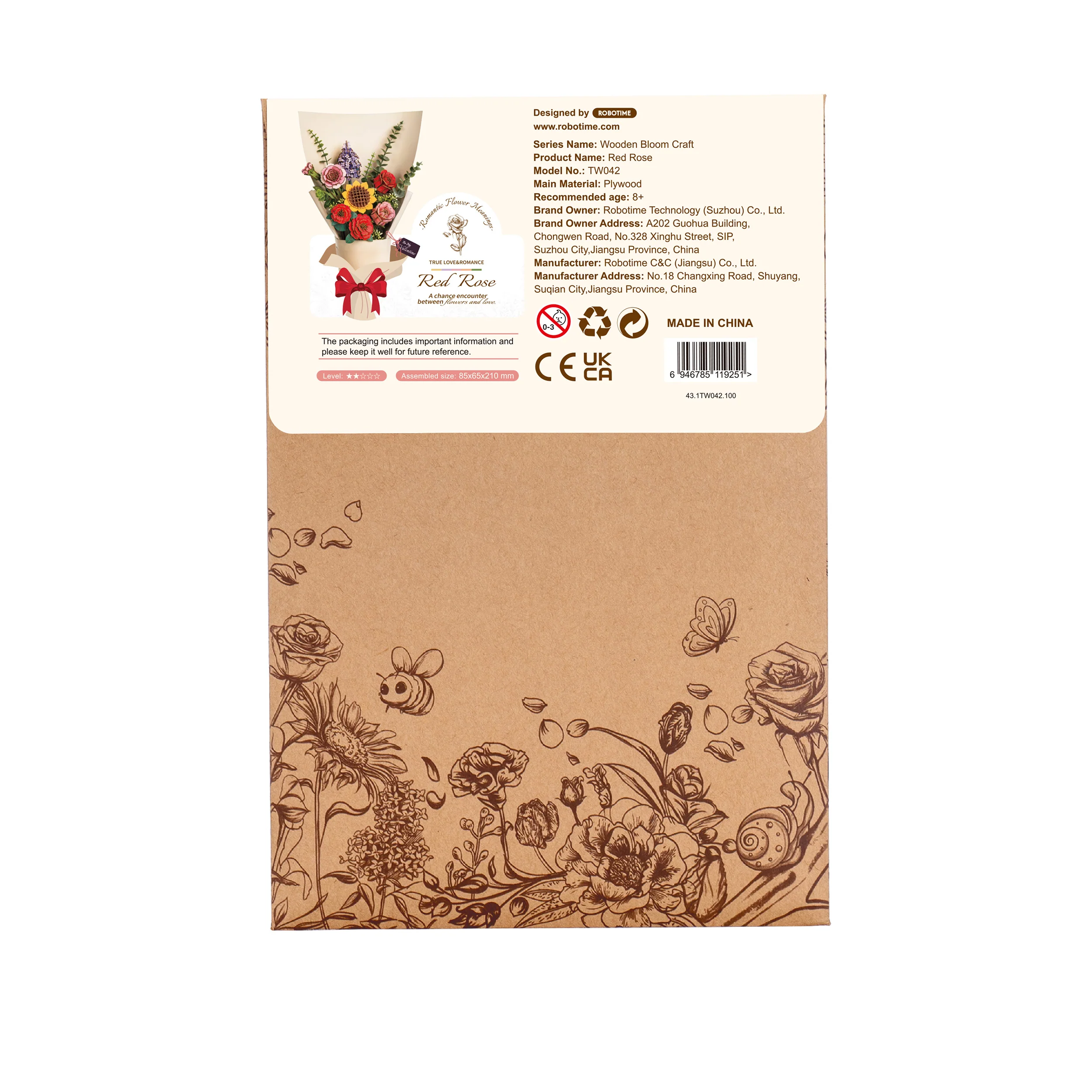 Robotime Red Rose / Rode Roos TW042 - Image 3