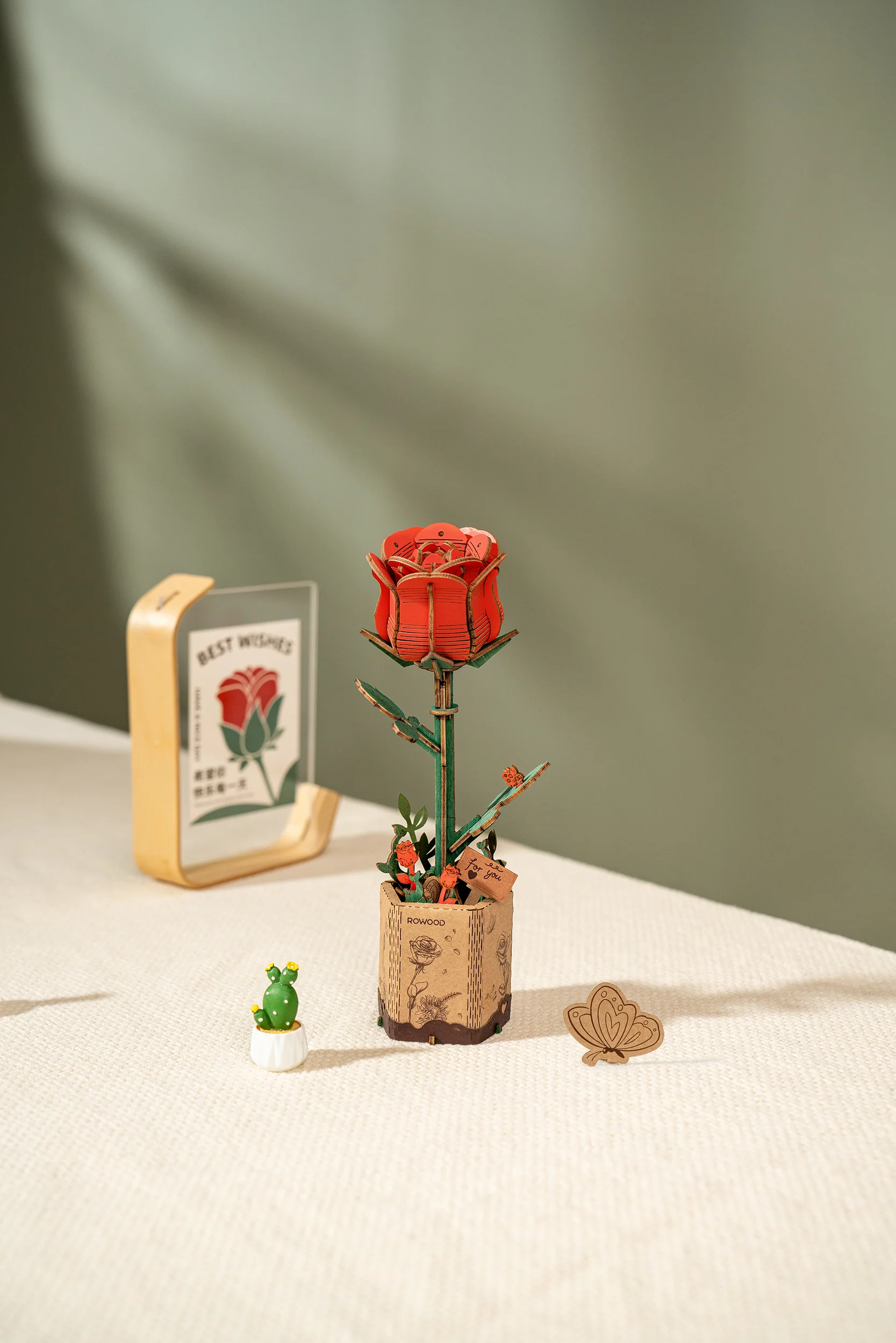 Robotime Red Rose / Rode Roos TW042 - Image 4