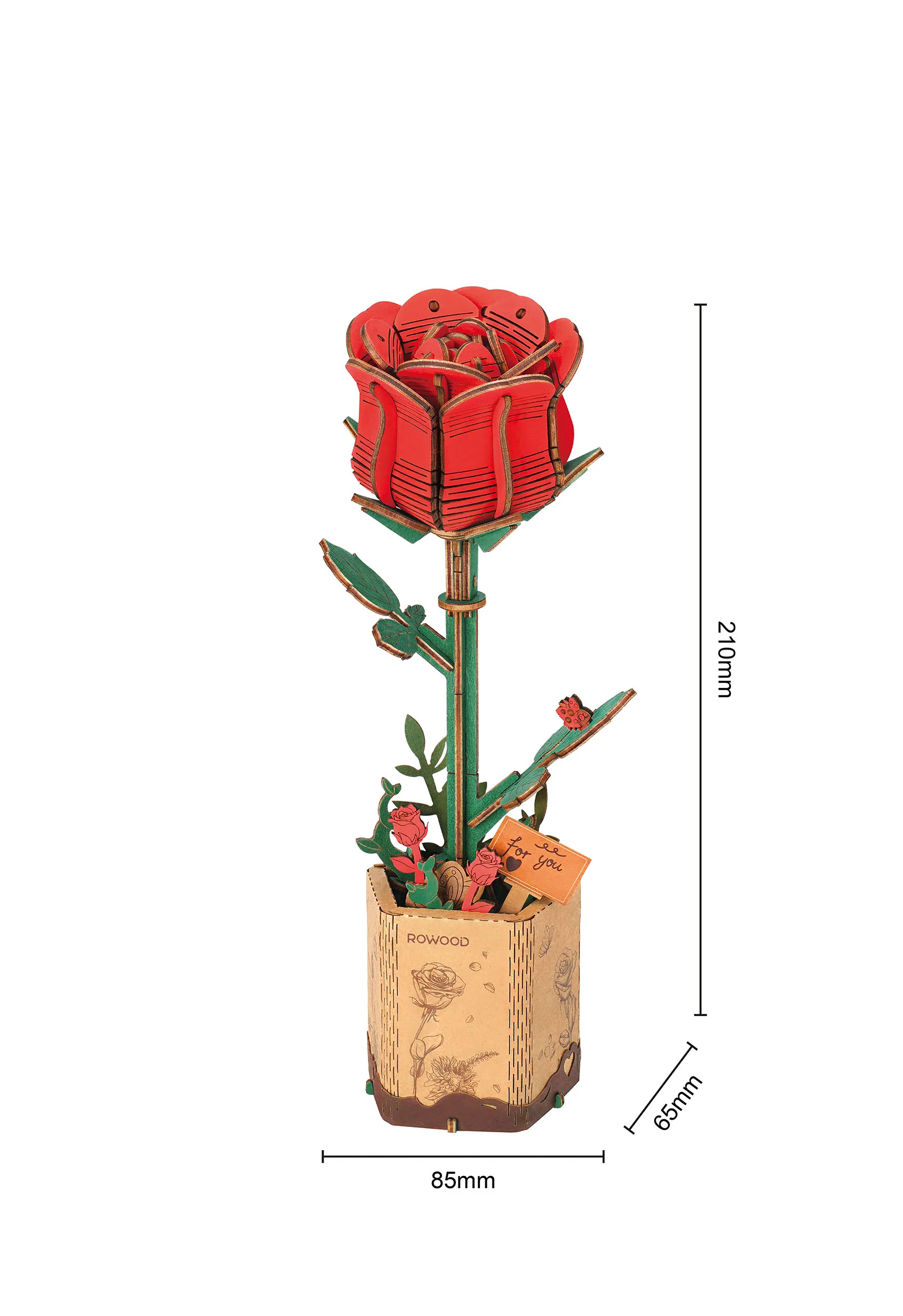 Robotime Red Rose / Rode Roos TW042 - Image 5