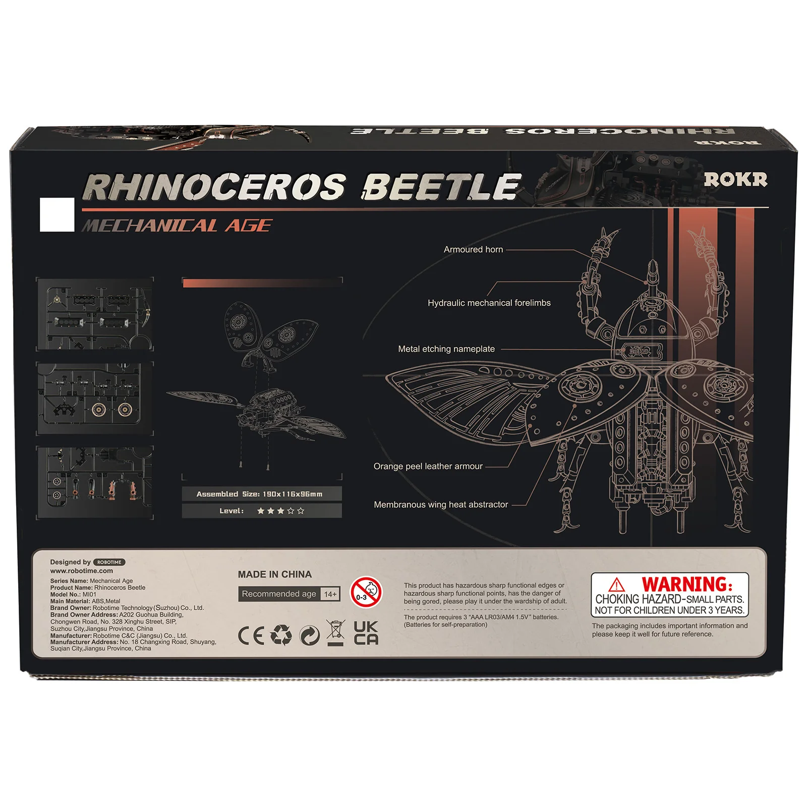 Robotime Rhinoceros Beetle MI01 - Image 3