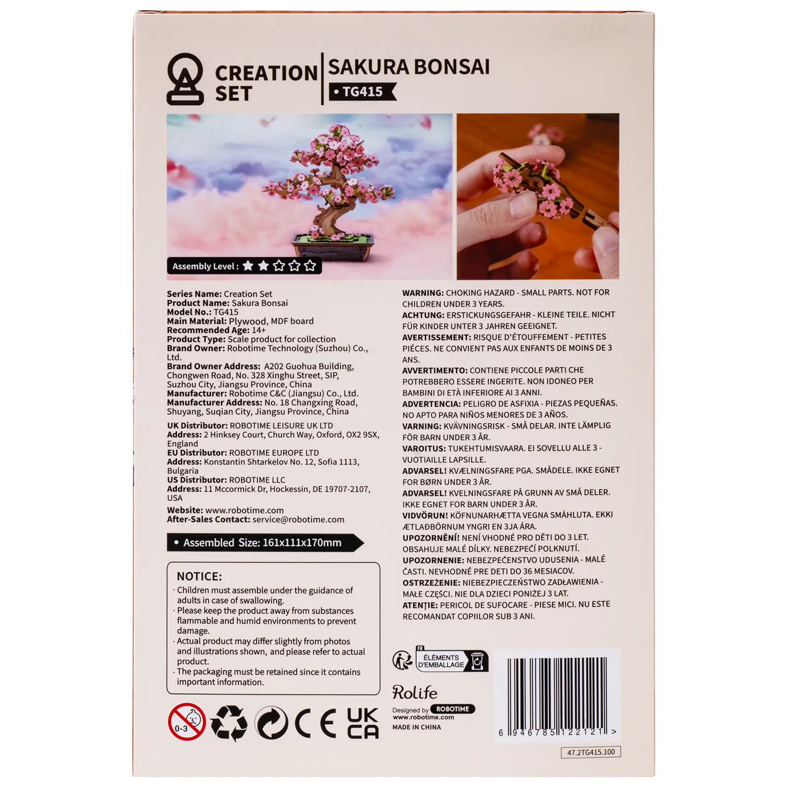 Robotime Sakura Bonsai TG415 - Image 3