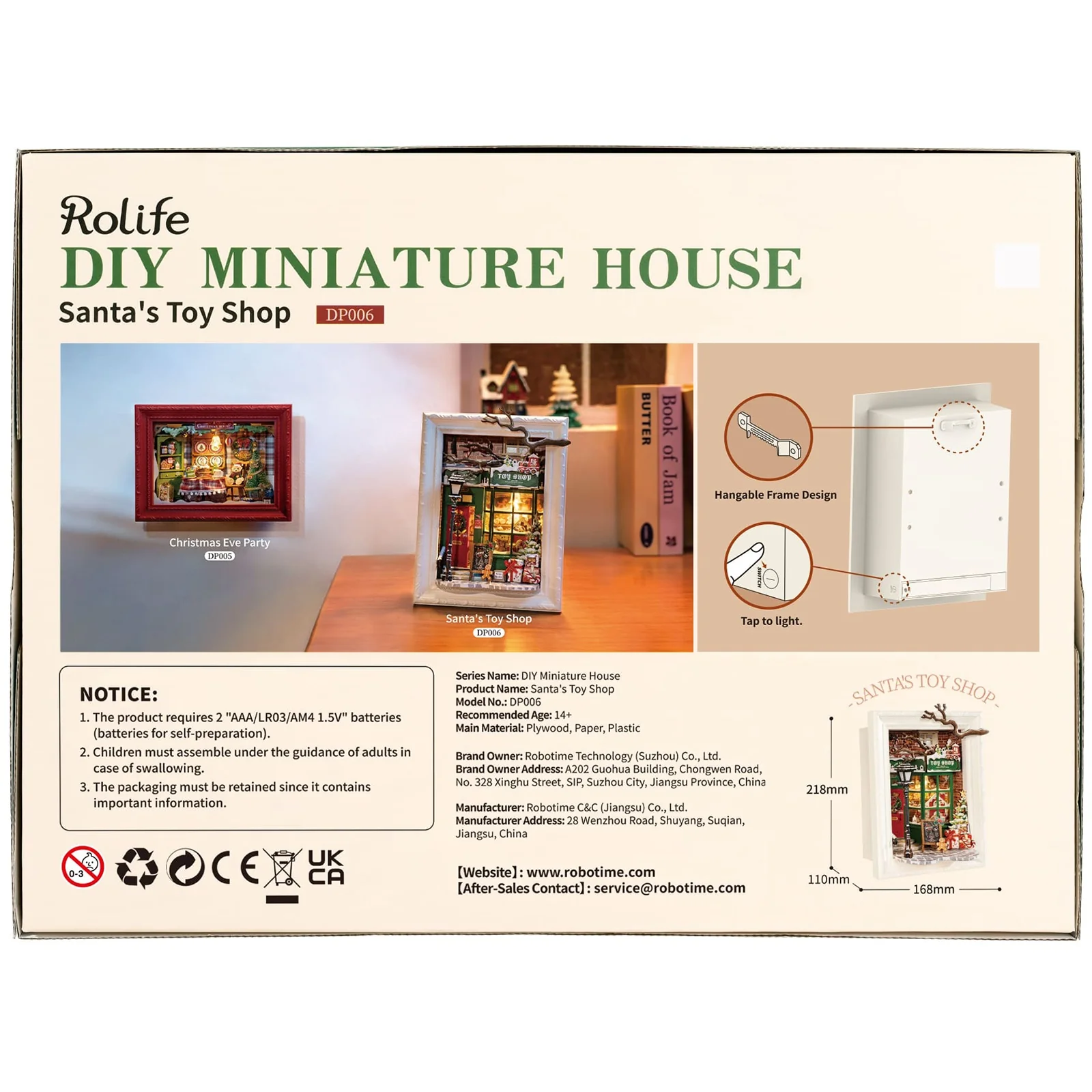 Robotime Santa's Toy Shop DP006 - Image 3