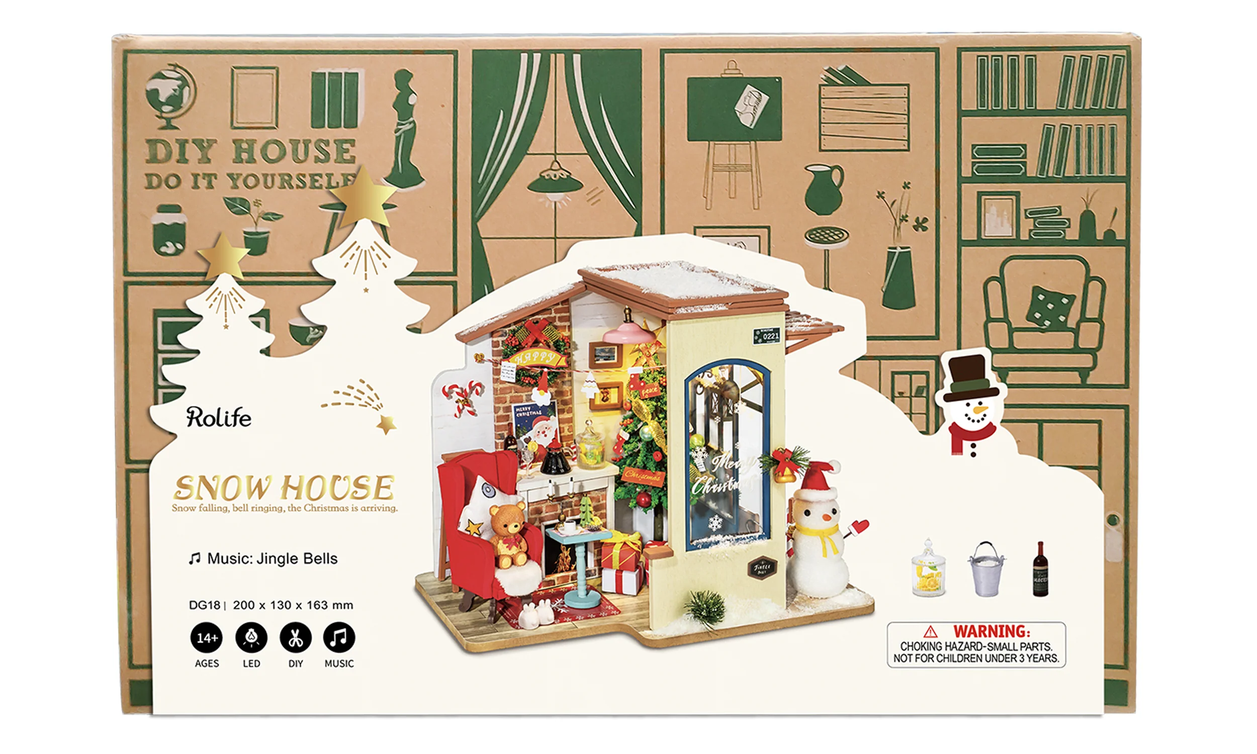 Robotime Snow House DG18 - Image 2