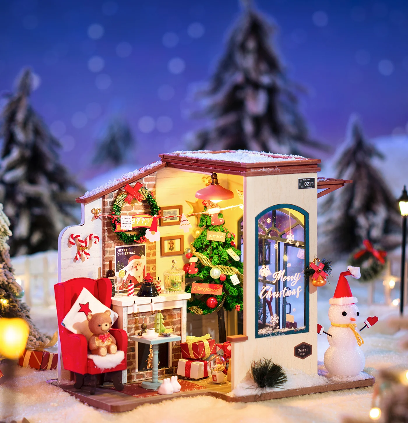 Robotime Snow House DG18 - Image 4