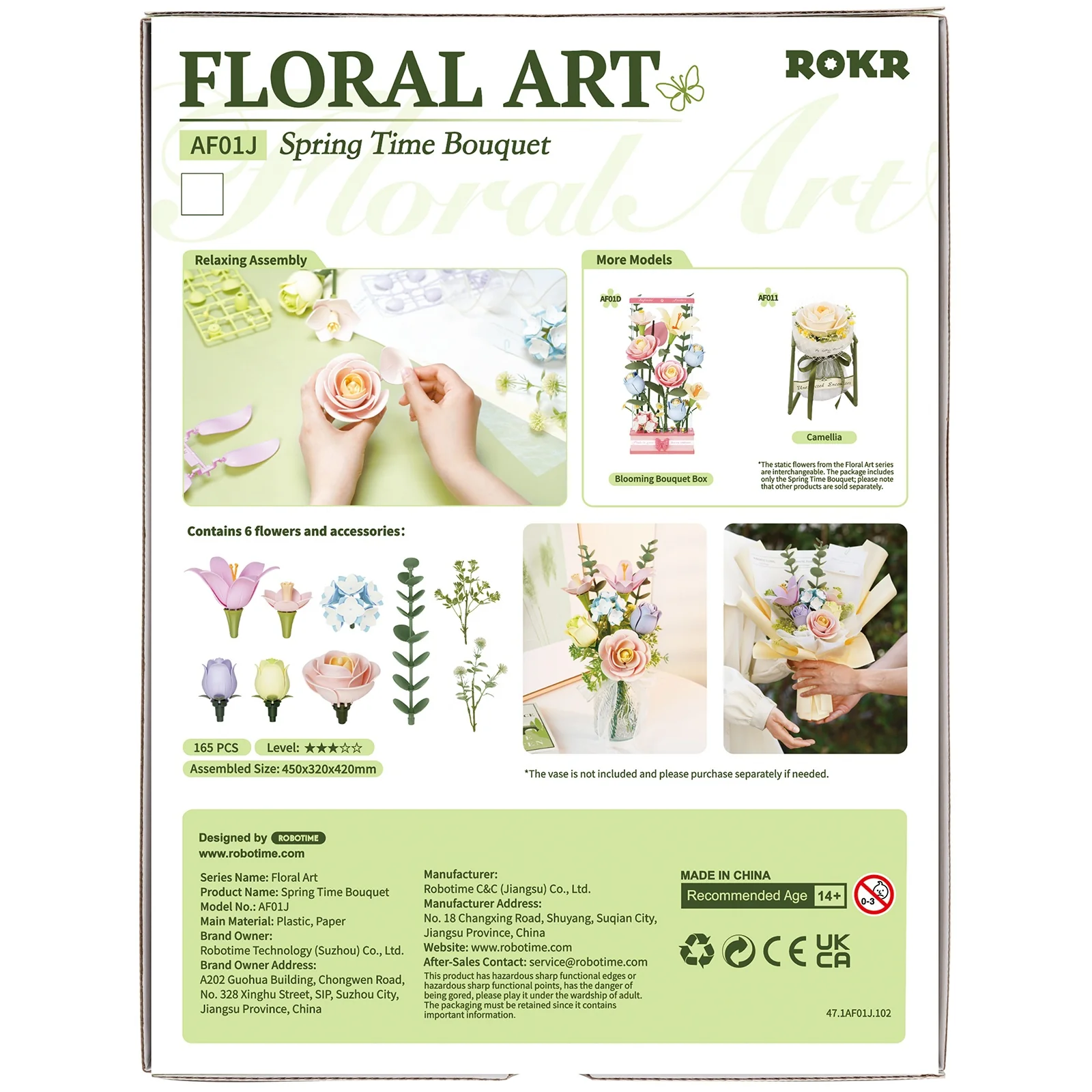 Robotime Spring Time Bouquet AF01J - Image 3