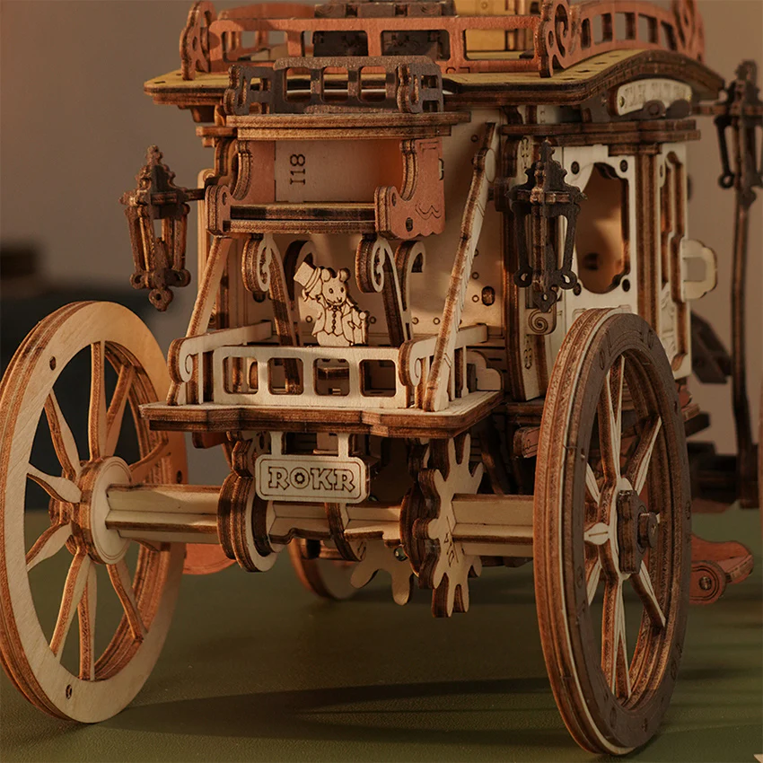 Robotime Stagecoach Music Box AMKA1 - Image 5
