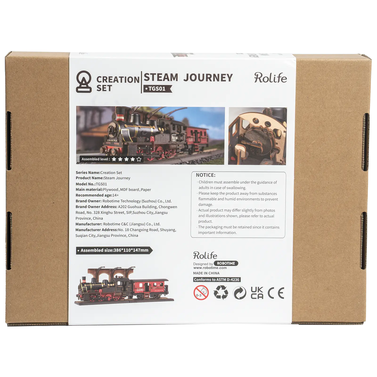 Robotime Steam Journey TGS01 - Image 3