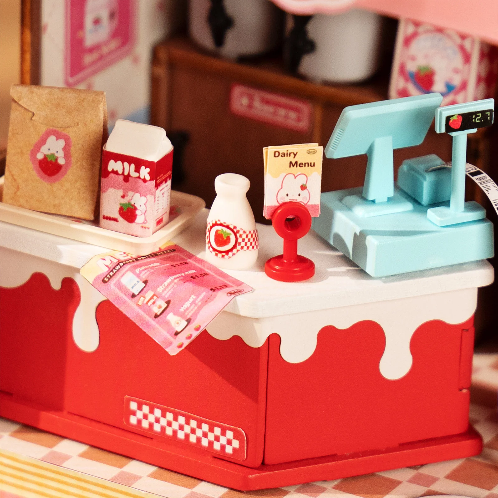 Robotime Strawberry Milk Box DS034 - Image 4