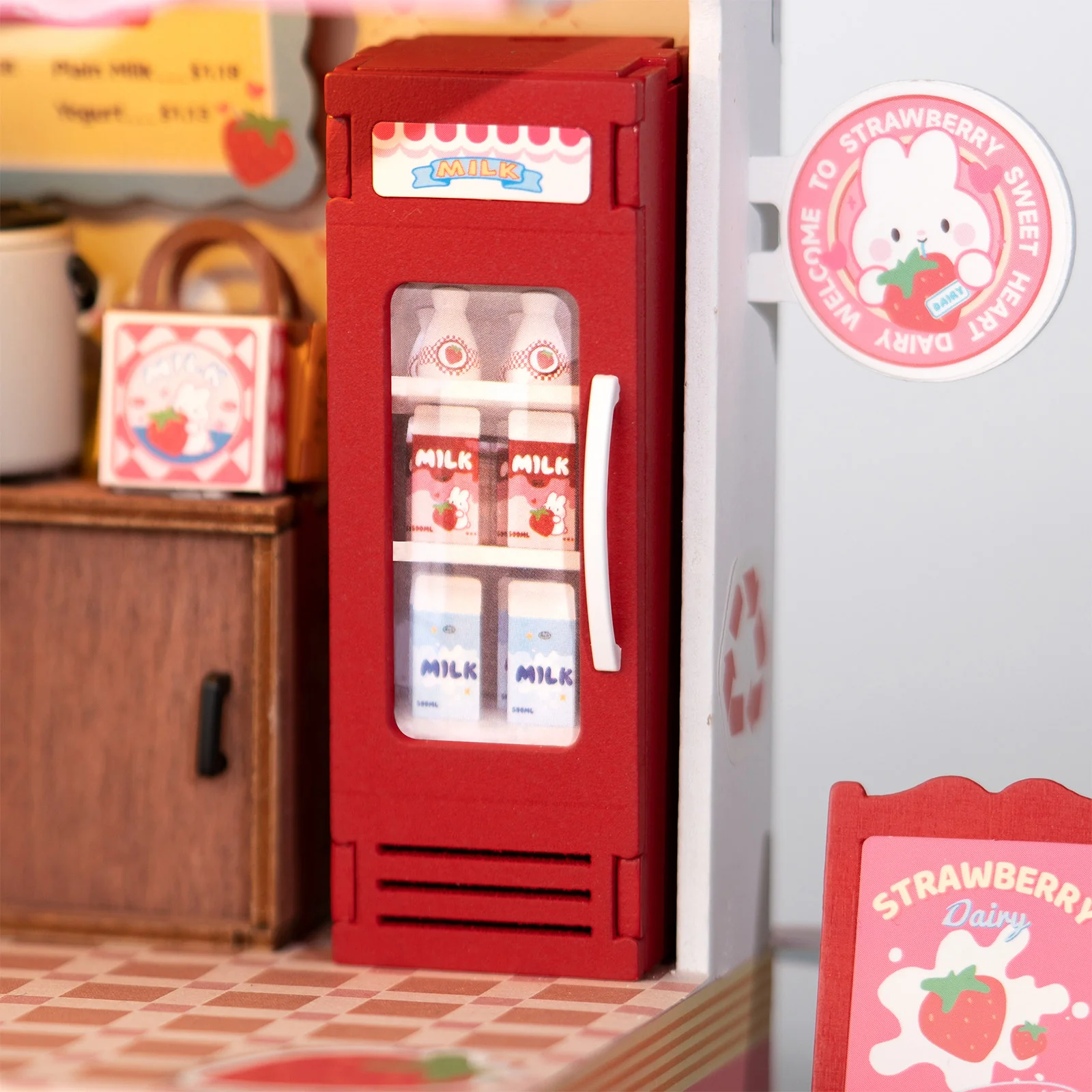 Robotime Strawberry Milk Box DS034 - Image 5
