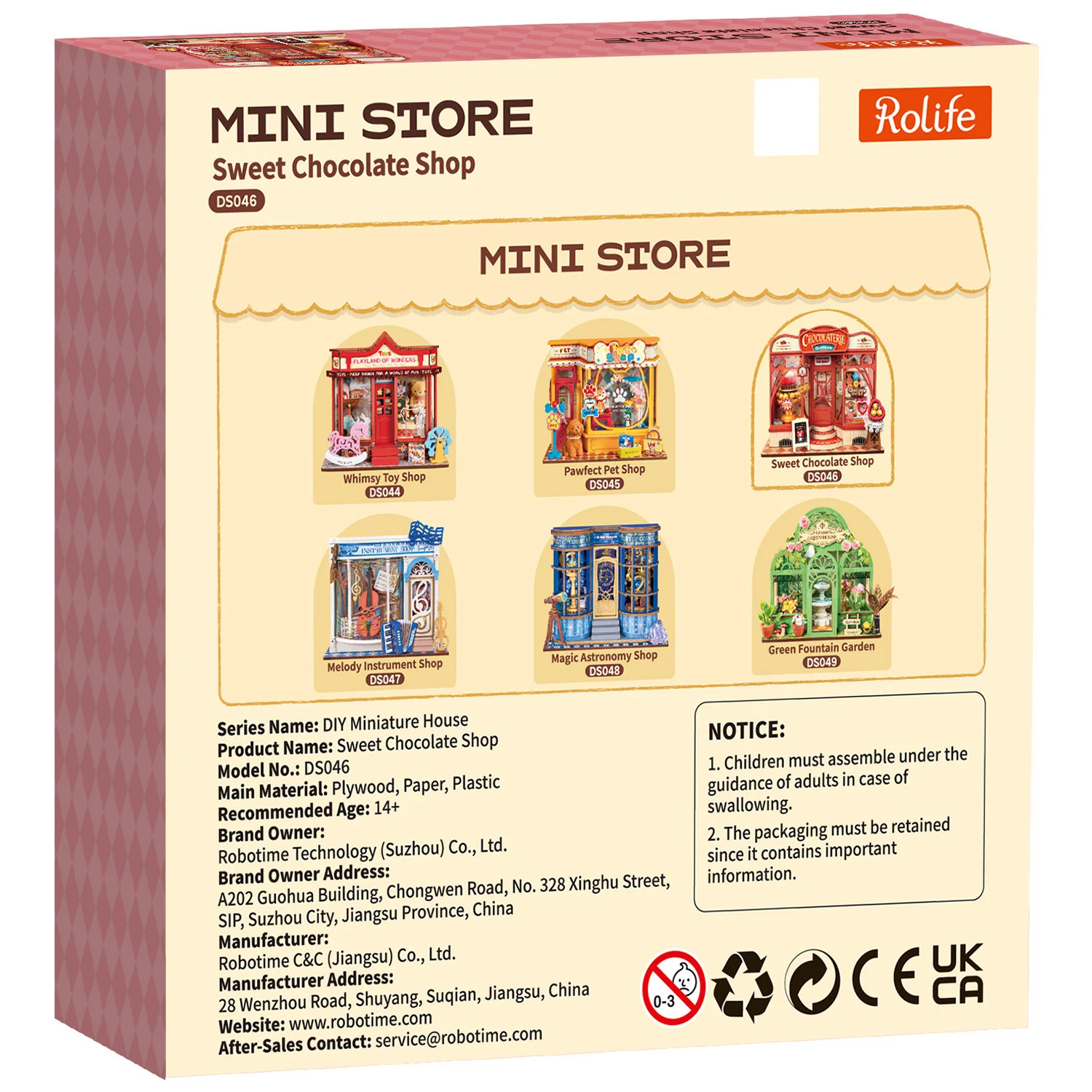 Robotime Sweet Chocolate Shop DS046 - Image 3