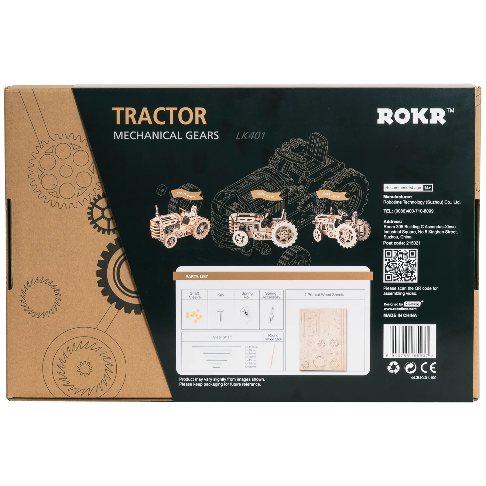 Robotime Tractor LK401 - Image 3