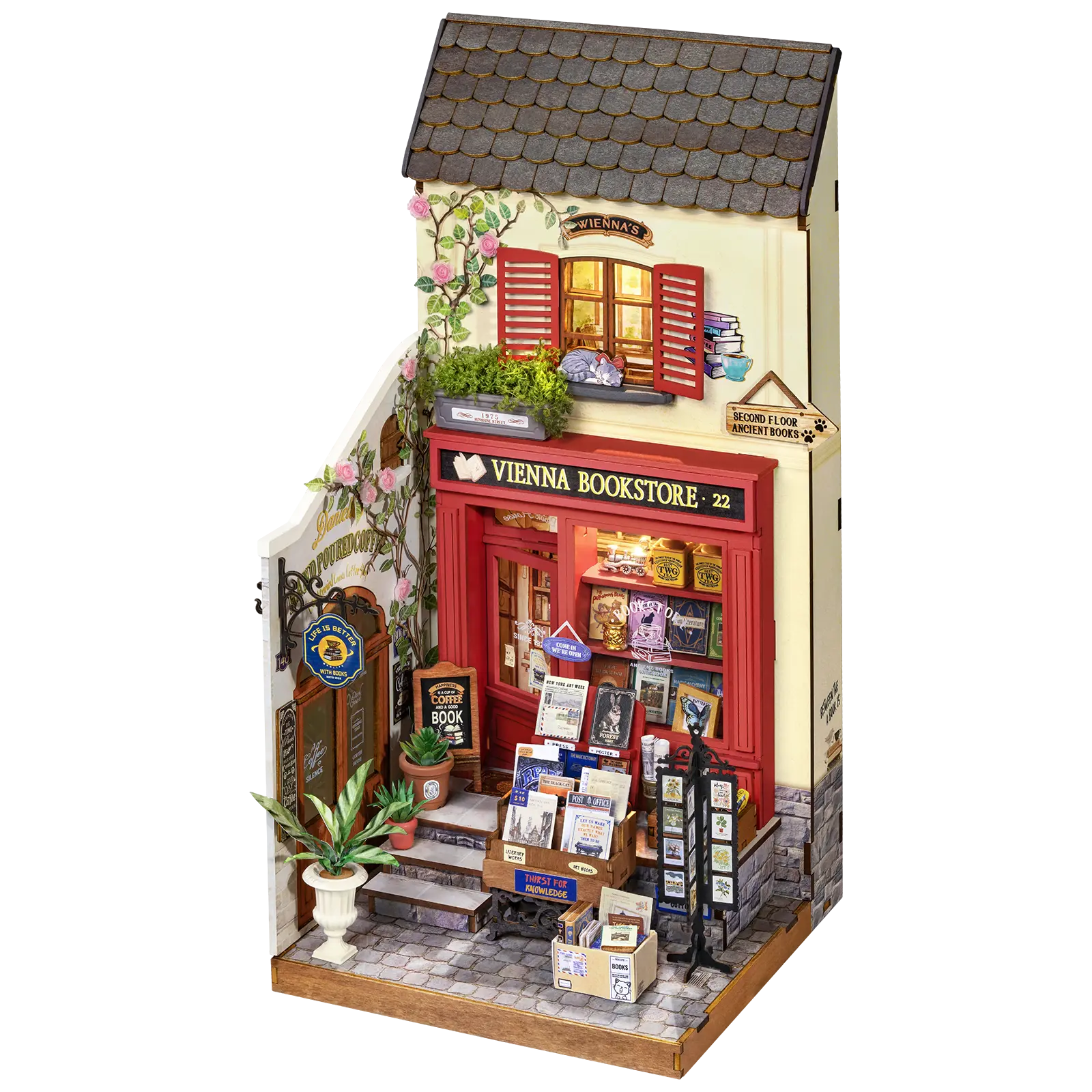Robotime Vienna Bookstore DG183