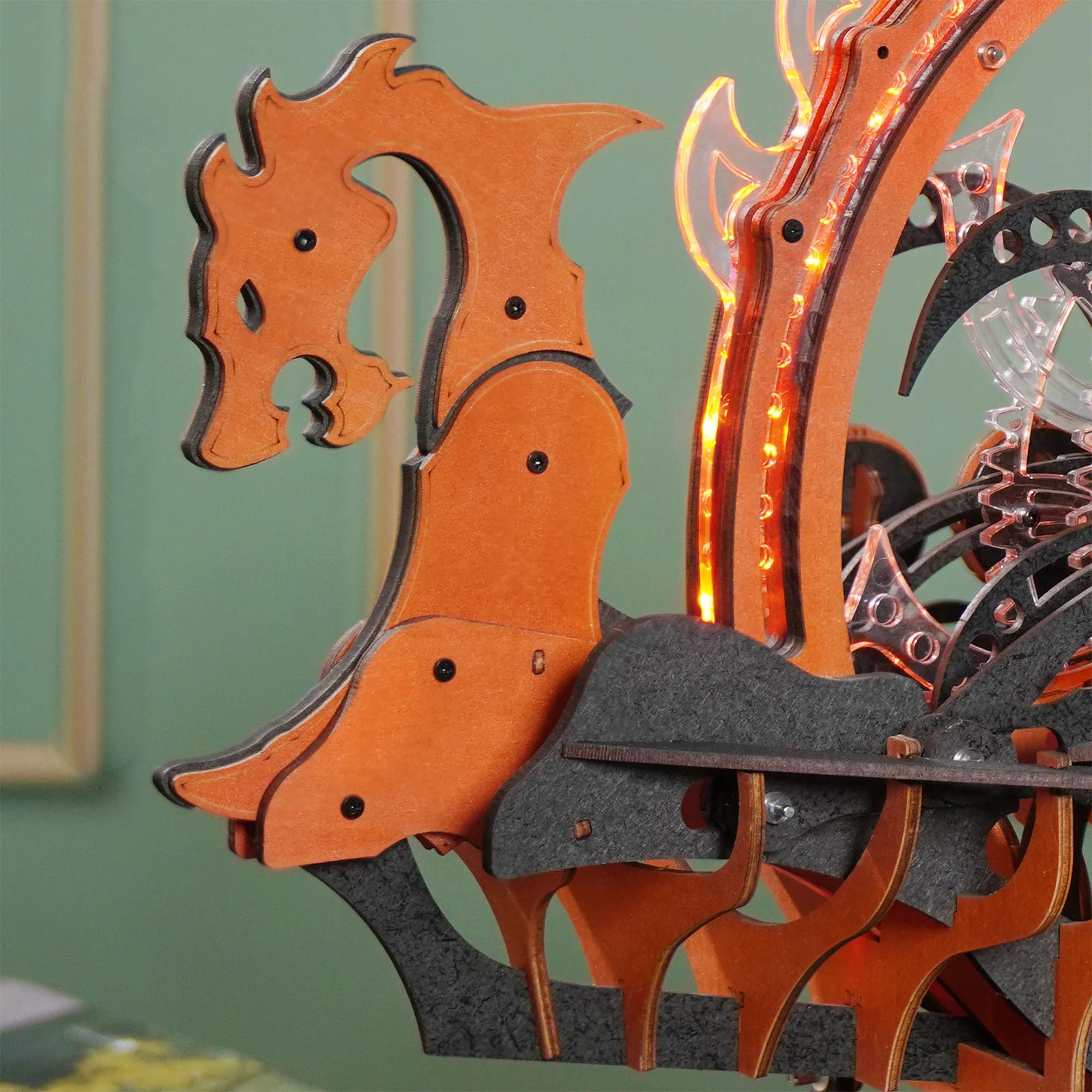 Robotime Viking Dragon Ship LK802 - Image 6