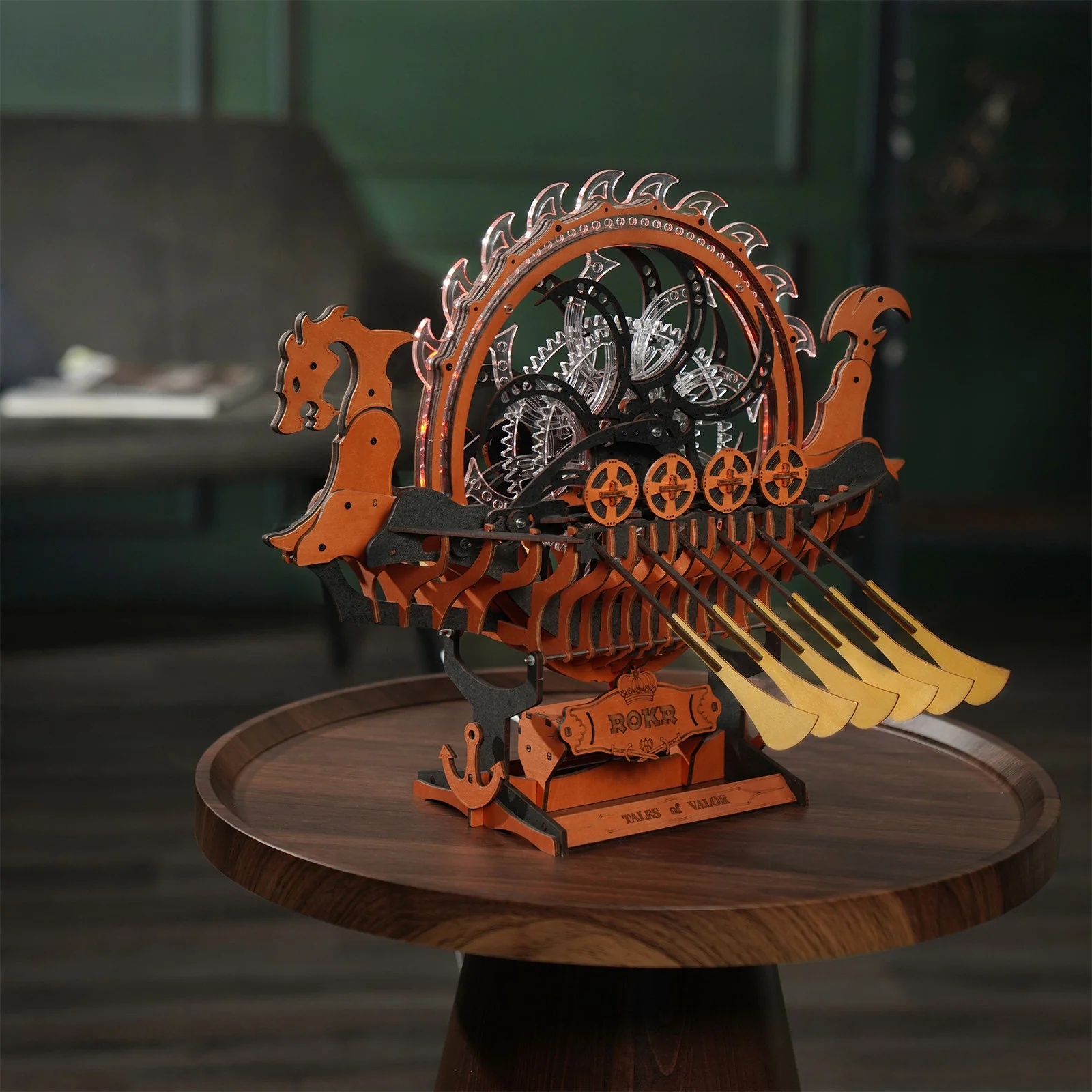 Robotime Viking Dragon Ship LK802 - Image 7