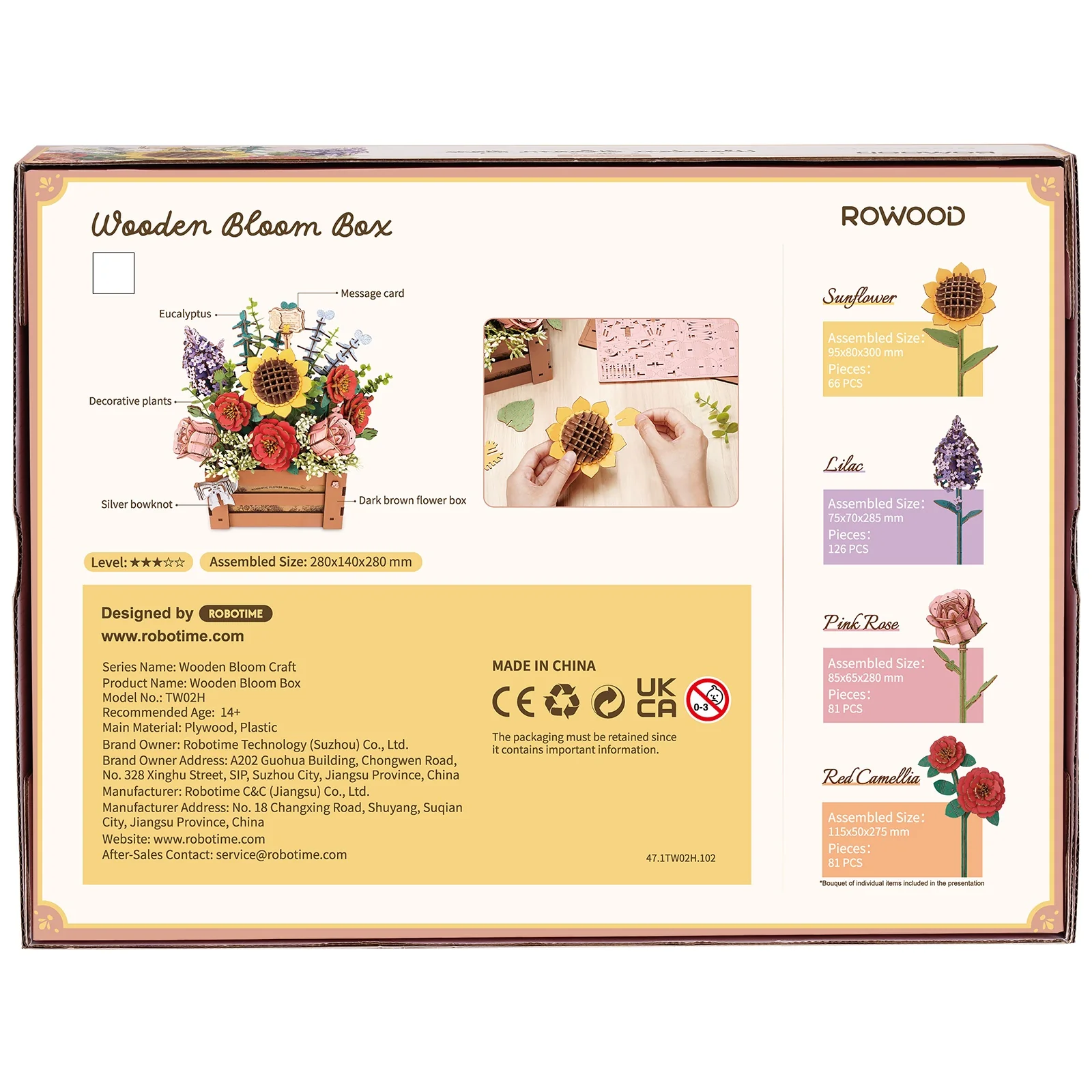 Robotime Wooden Bloom Box TW02H - Image 3